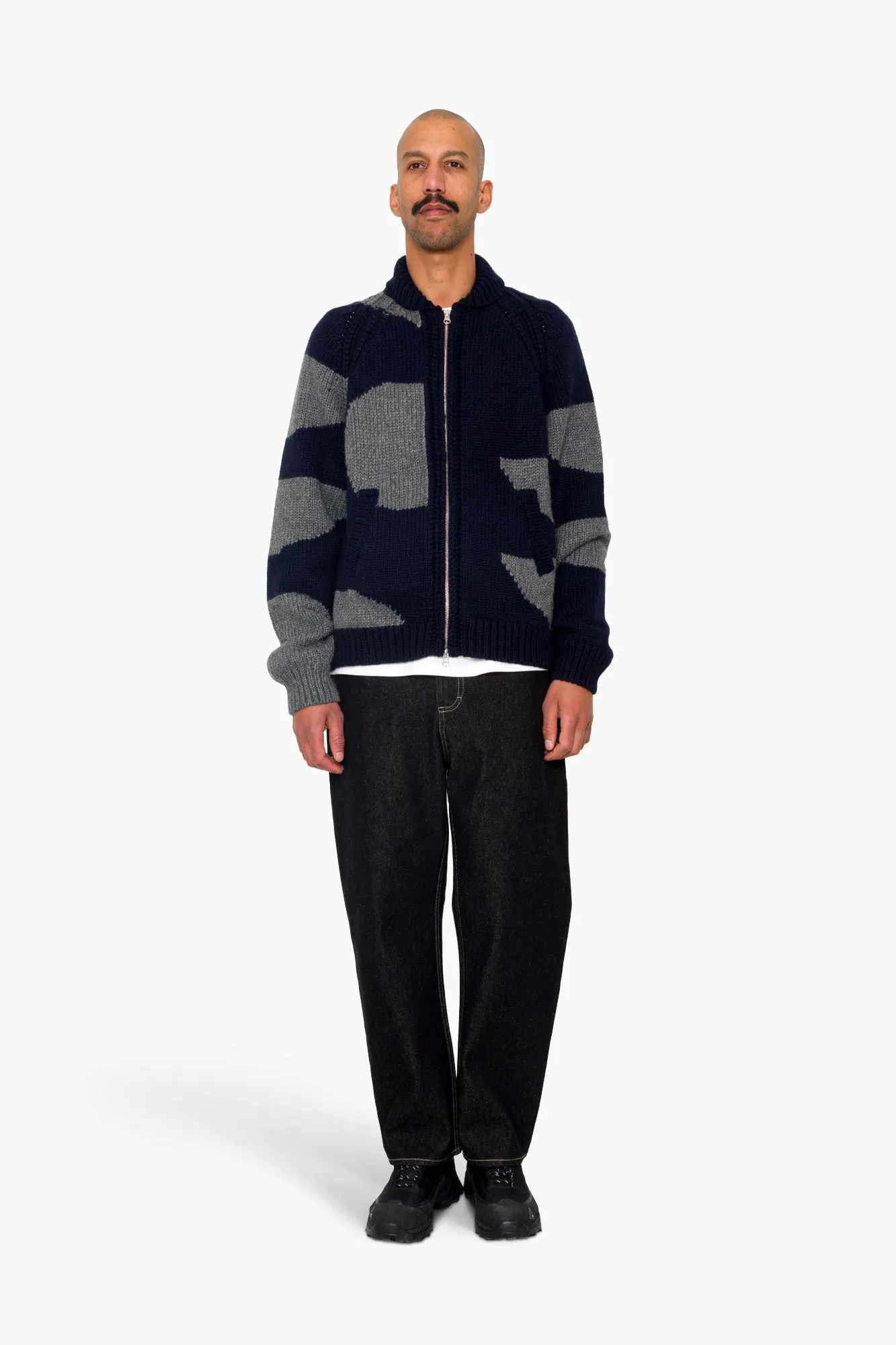 Curve Cardigan - Navy sold by Folk product image thumbnail 2
