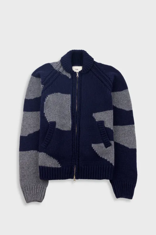 Curve Cardigan - Navy made by Folk