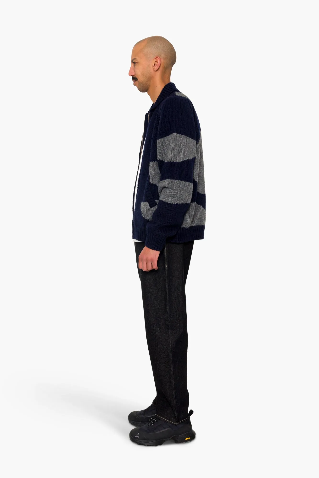 Curve Cardigan - Navy sold by Folk product image thumbnail 4