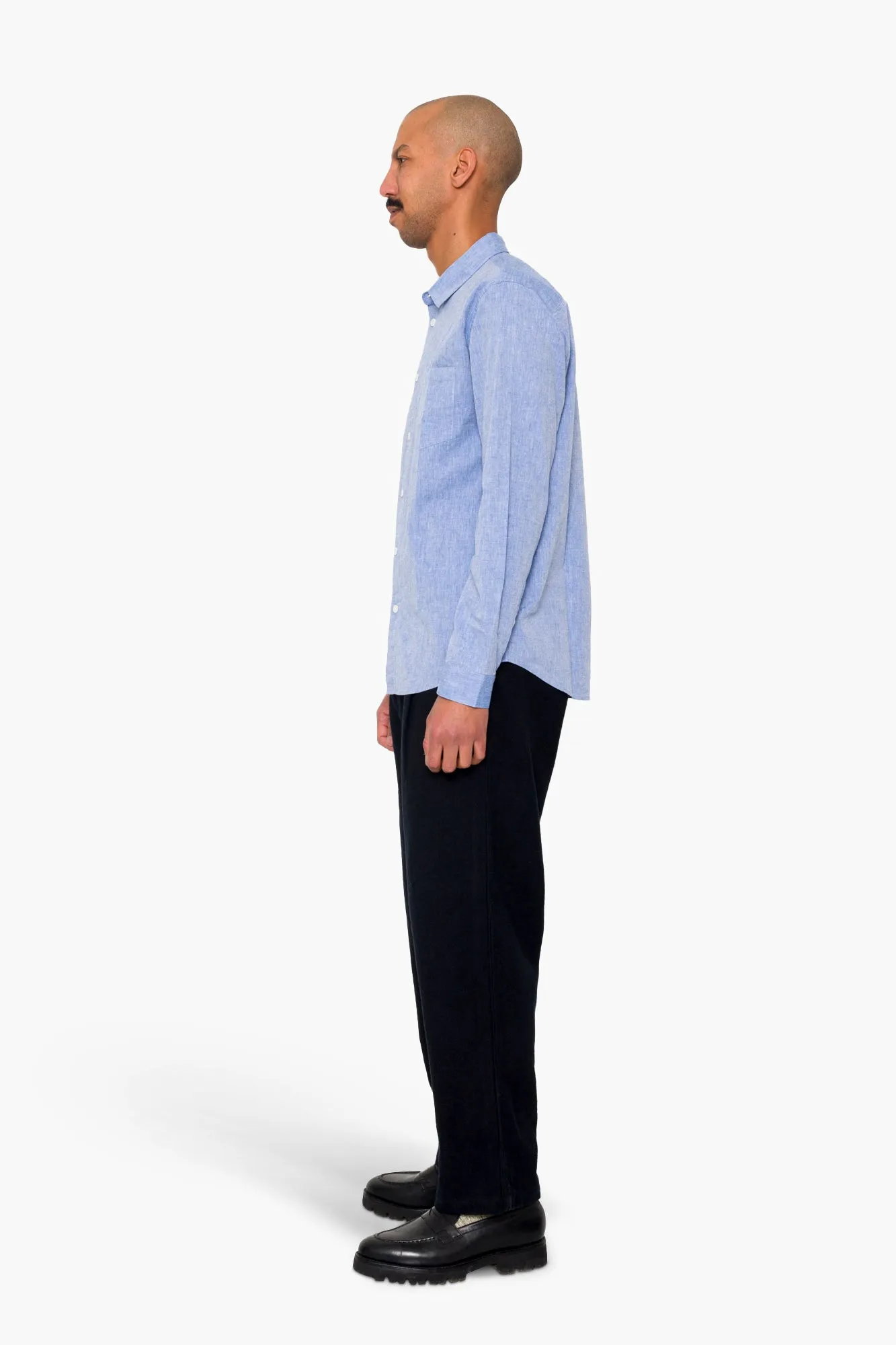Relaxed Fit Shirt - Blue Texture sold by Folk product image thumbnail 4
