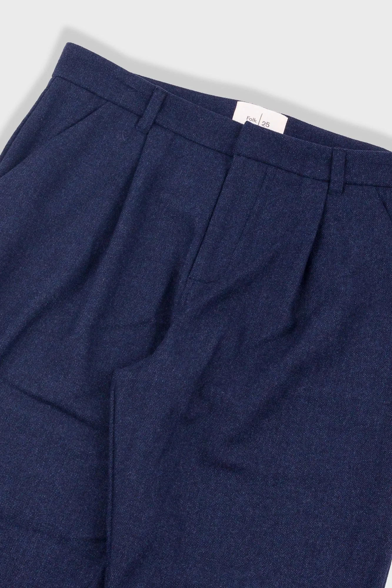 Assembly Suit Trouser - Navy Melange Wool sold by Folk product image thumbnail 5