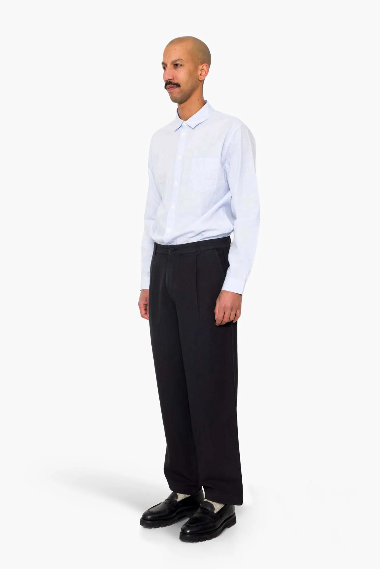 Wide Fit Trouser - Soft Black Topstitch sold by Folk product image thumbnail 3