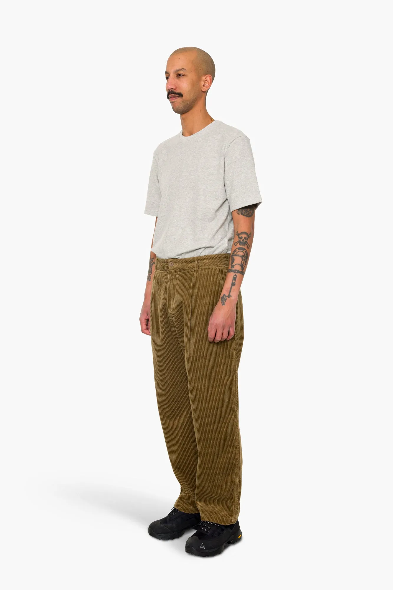 Wide Fit Trouser - Soft Brown Chunky Cord sold by Folk product image thumbnail 3