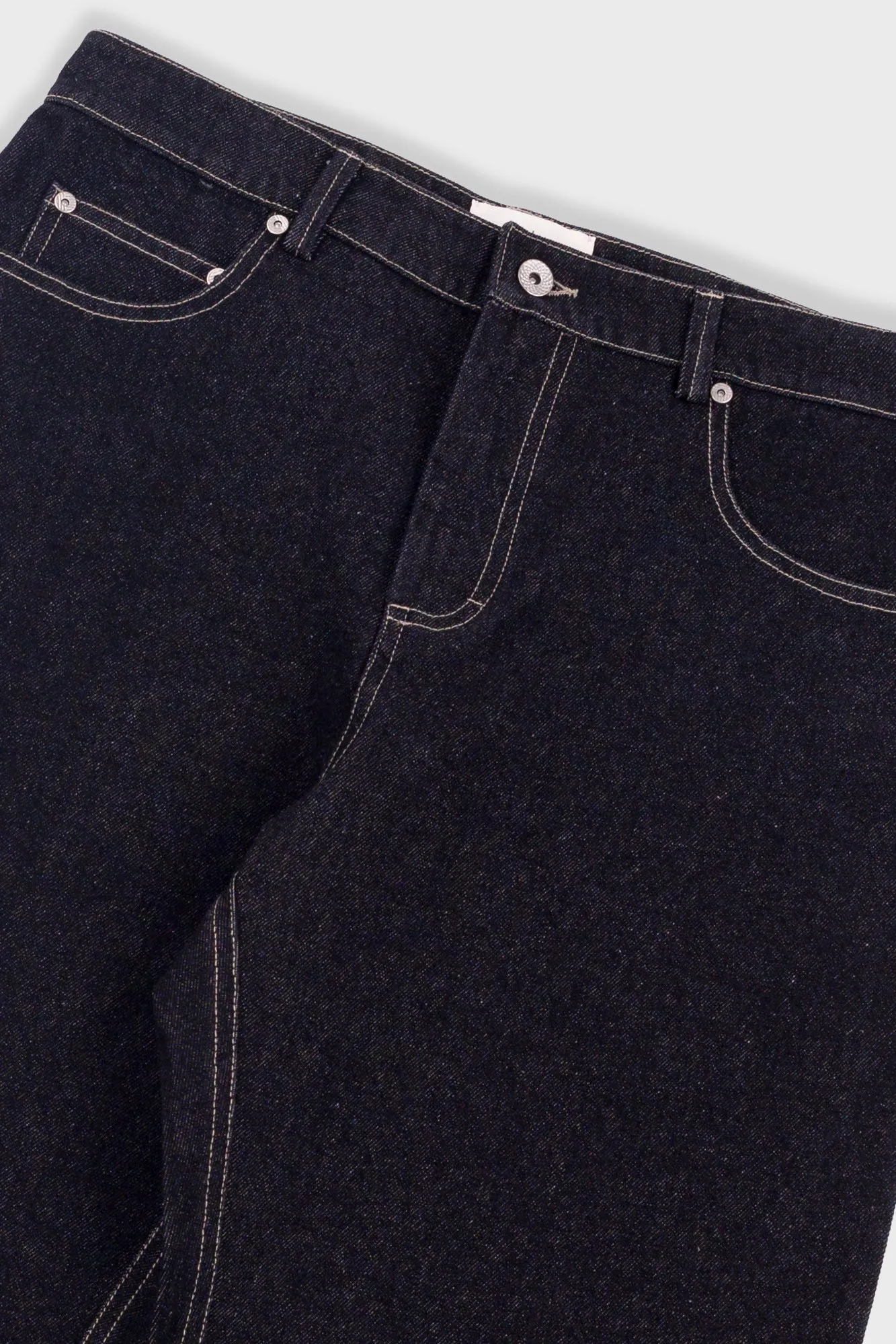 Barrel Leg Trouser - Black Denim sold by Folk product image thumbnail 5