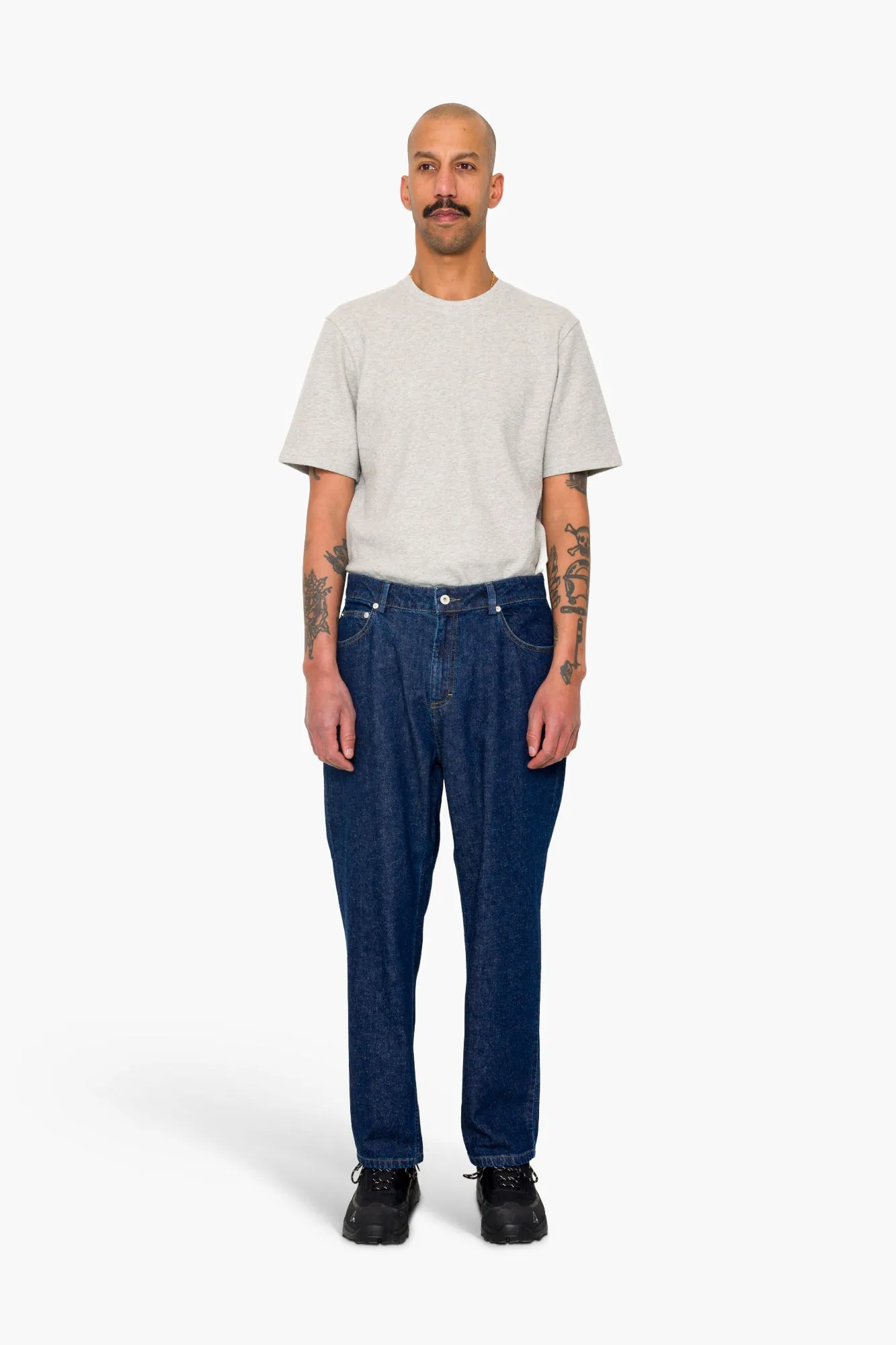 Barrel Leg Trouser - Slub Denim sold by Folk product image thumbnail 2