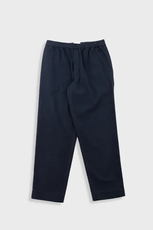 Drawcord Assembly Pant - Deep Green Moleskin made by Folk