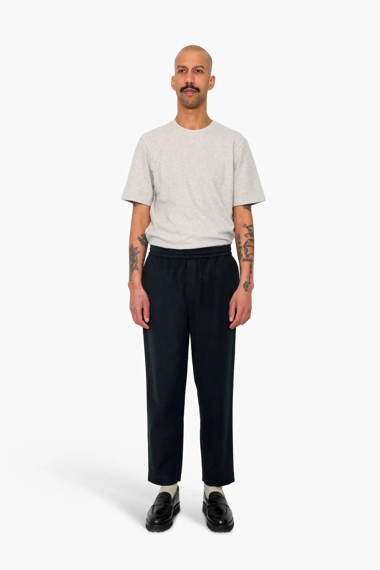 Drawcord Assembly Pant - Deep Green Moleskin sold by Folk product image thumbnail 2