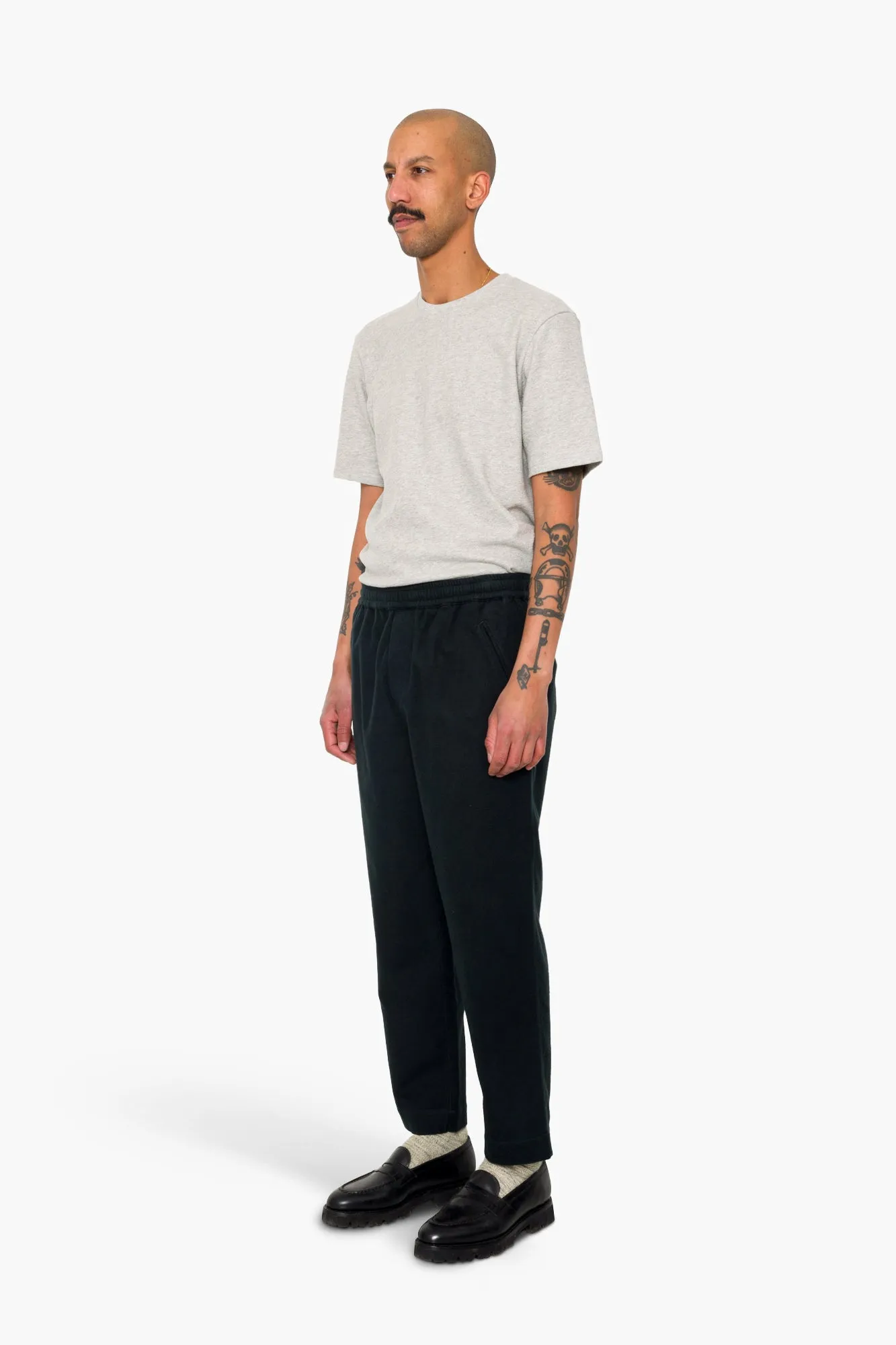 Drawcord Assembly Pant - Deep Green Moleskin sold by Folk product image thumbnail 3