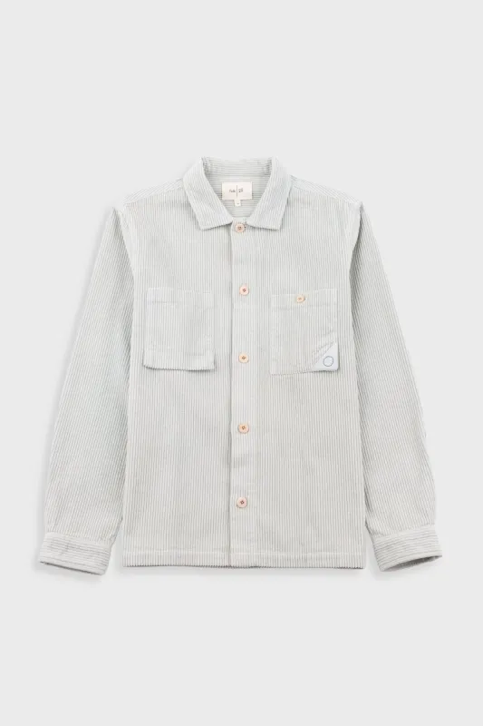 Anniversary Patch Overshirt - Misty Green Chunky Cord made by Folk
