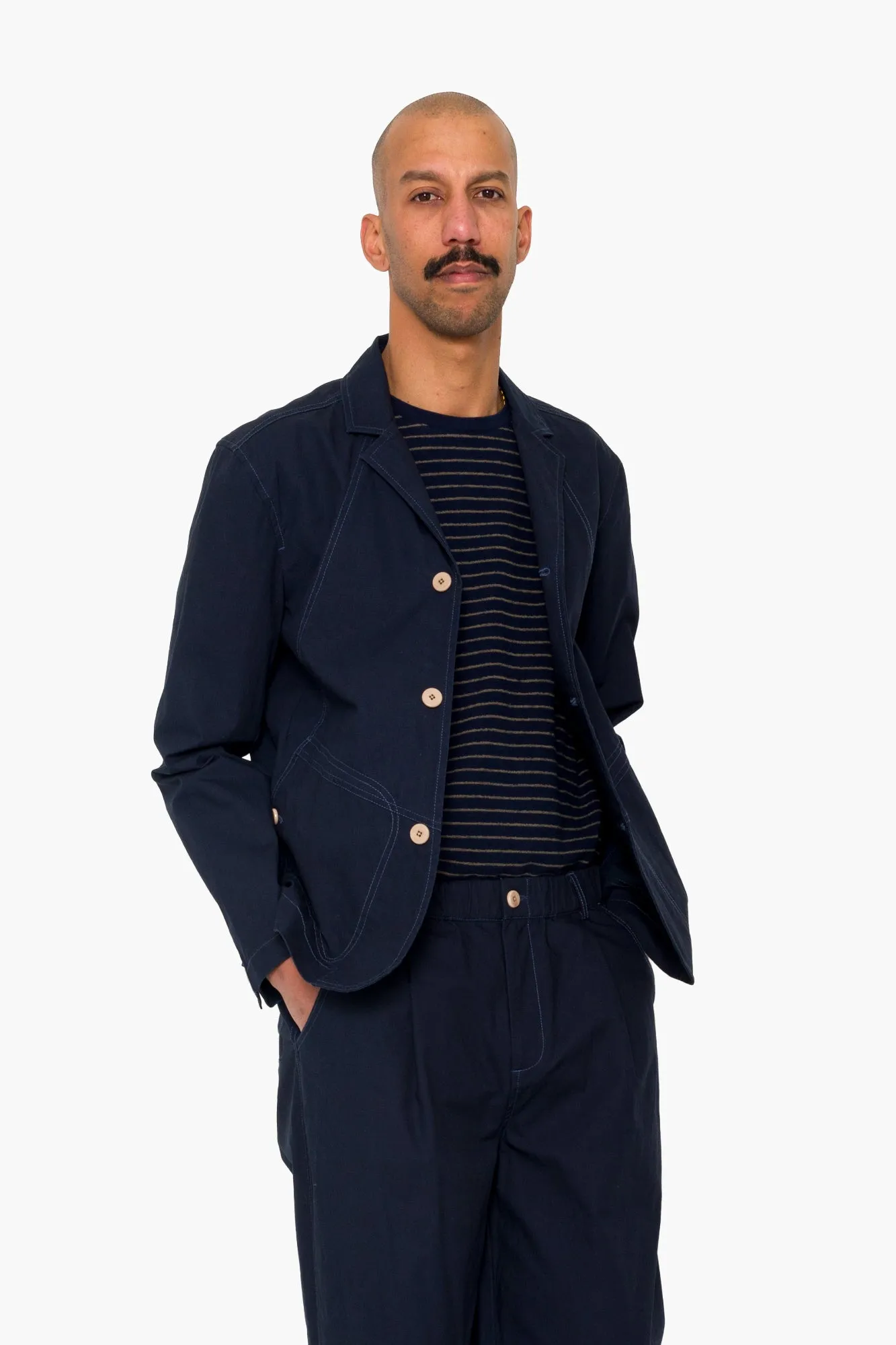Anniversary Blazer - Navy Ripstop sold by Folk product image thumbnail 5