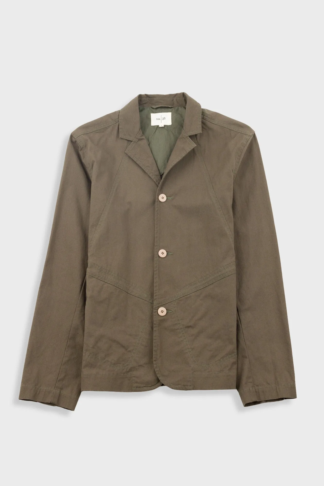 Anniversary Blazer - Dark Olive Ripstop sold by Folk