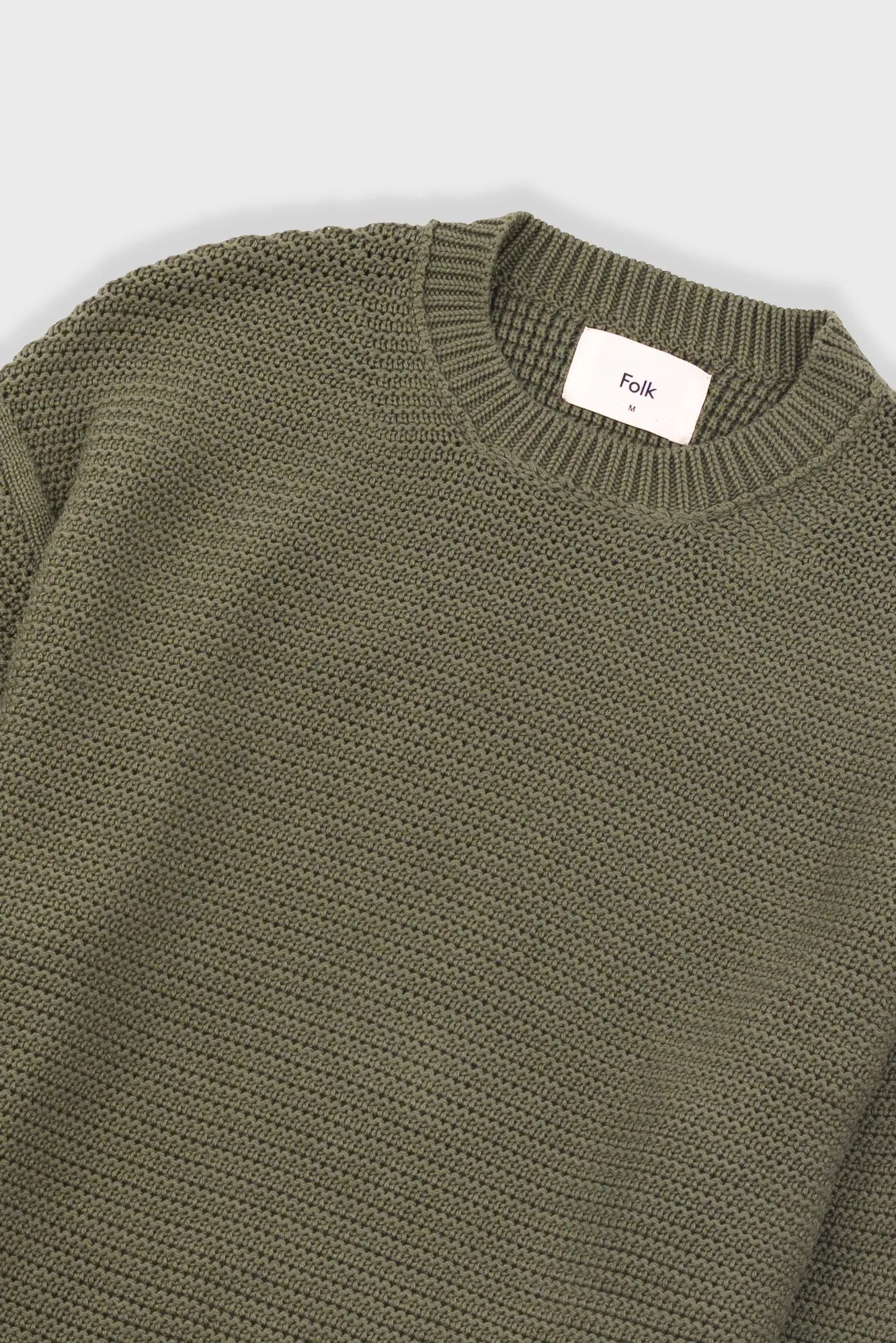Drop Shoulder Crew - Olive sold by Folk product image thumbnail 5