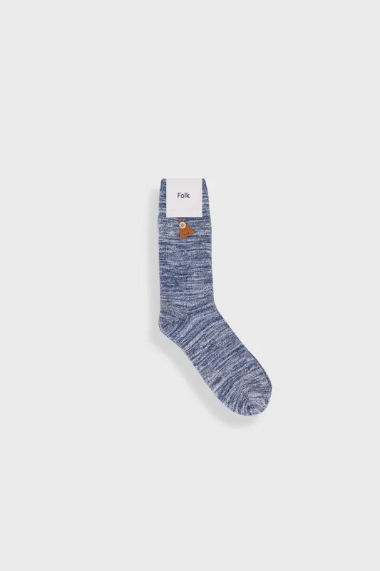 Melange Socks - Ecru Soft Blue Mix sold by Folk