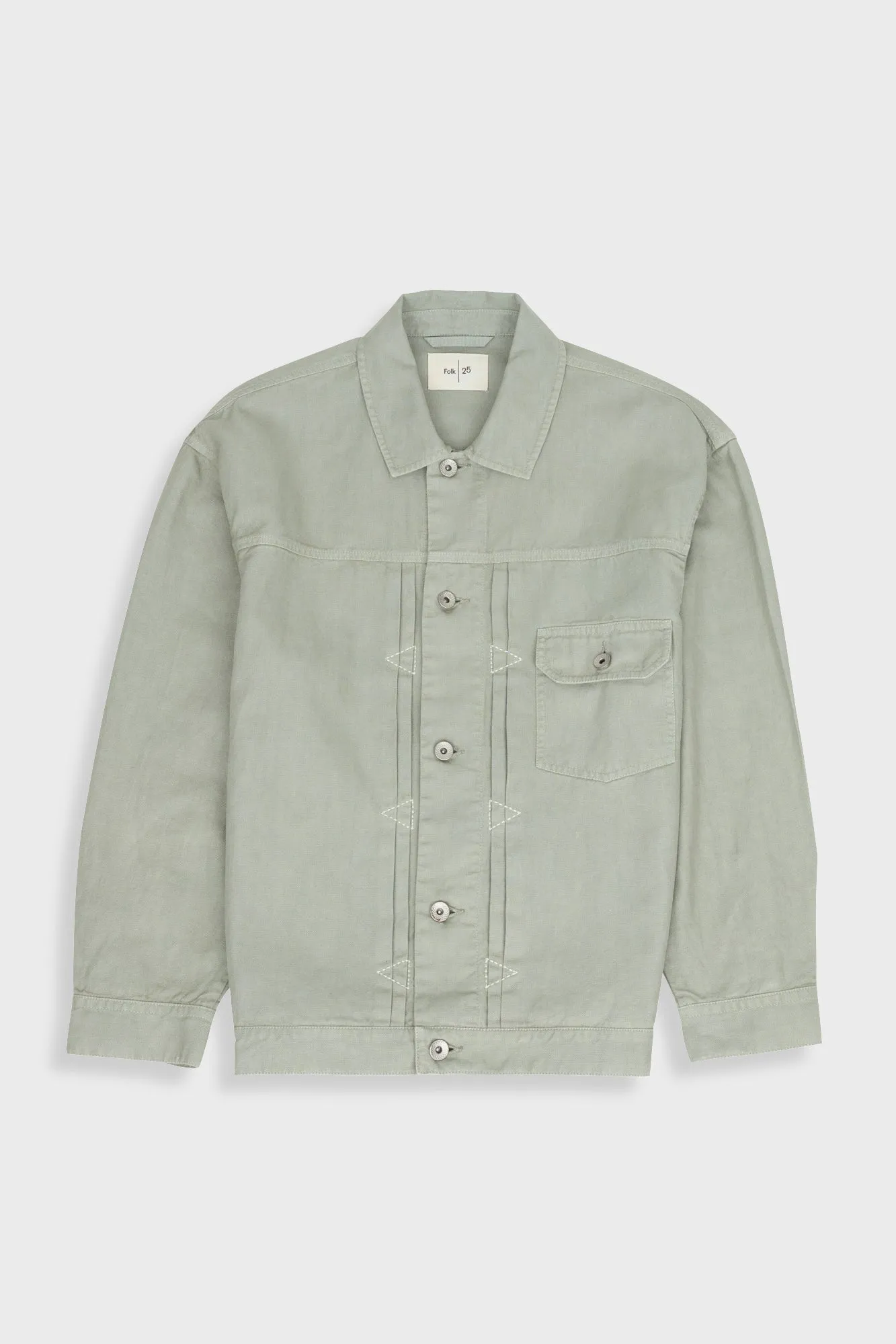 Trucker Jacket - Light Sage sold by Folk