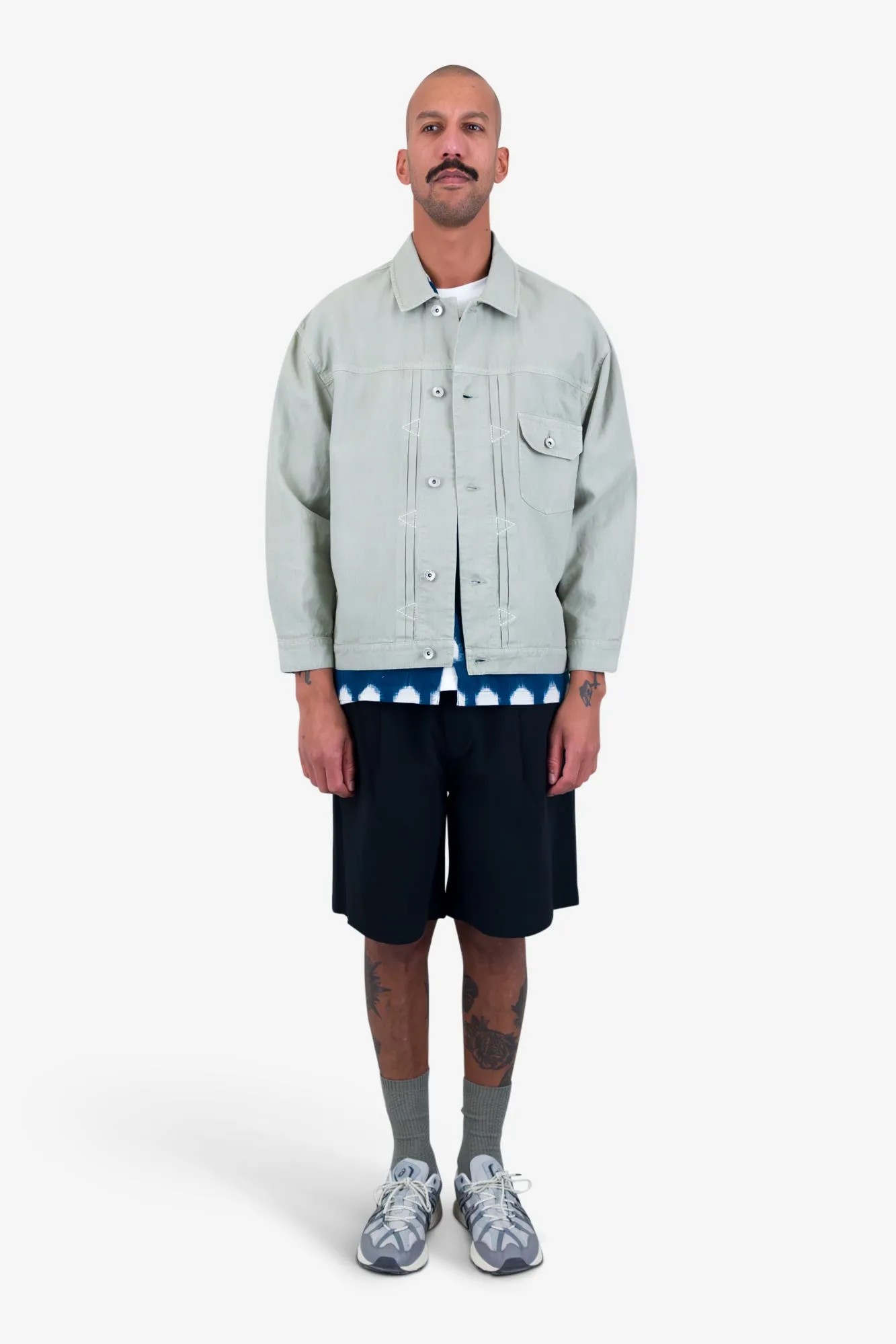 Trucker Jacket - Light Sage sold by Folk product image thumbnail 2