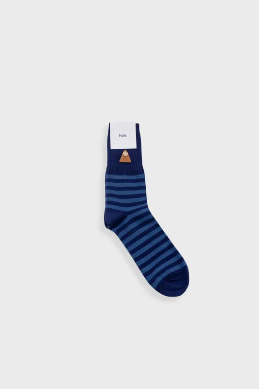 Striped Sock - Blue Stripe made by Folk
