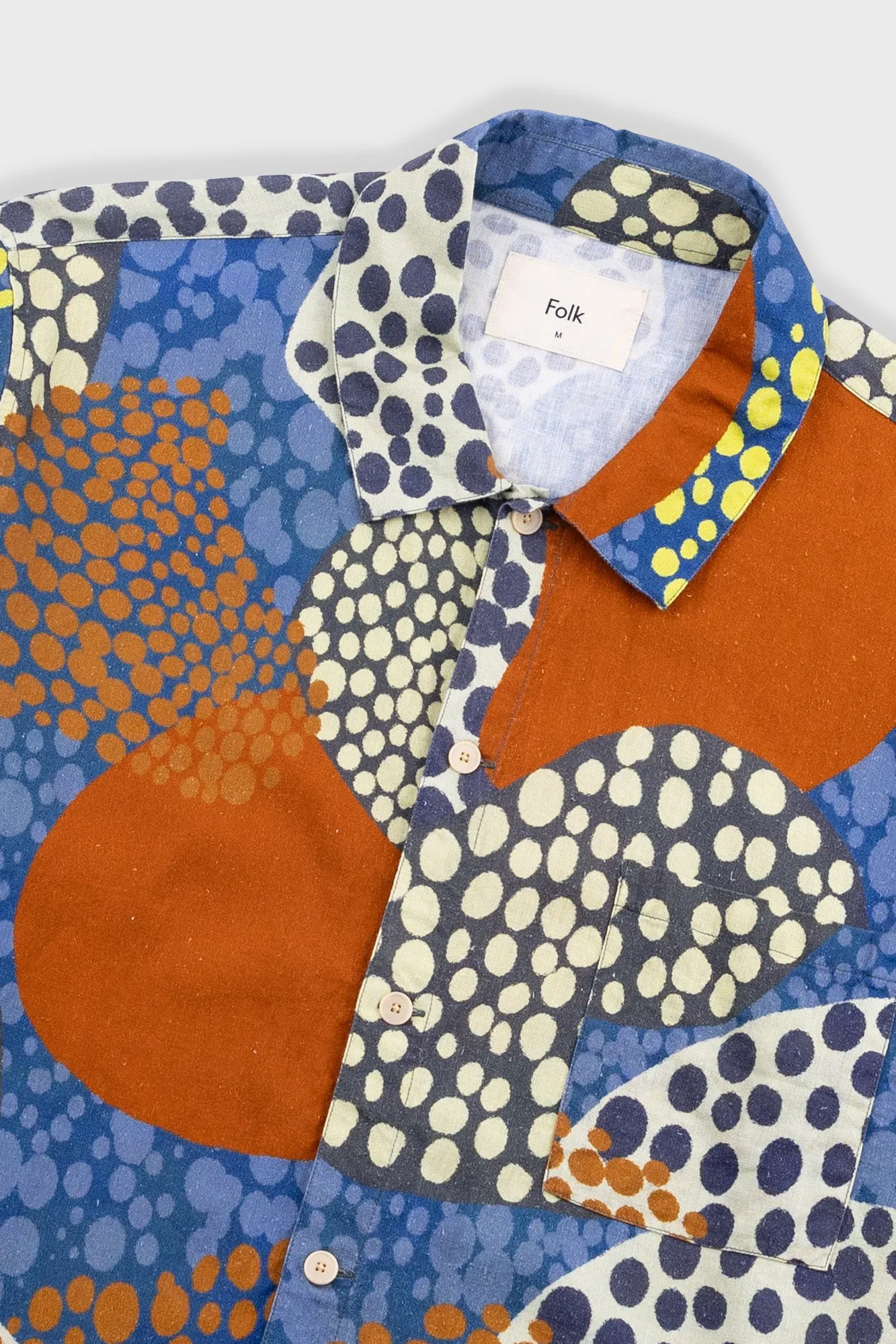 Gabe Shirt - Dot Print Red Multi sold by Folk product image thumbnail 5