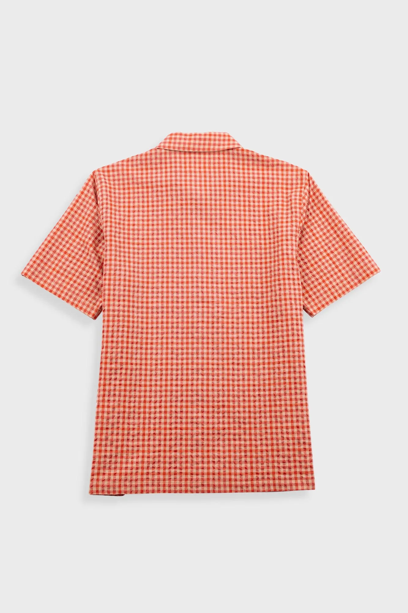 Gabe Shirt - Red Oxide Textured Check sold by Folk product image thumbnail 5