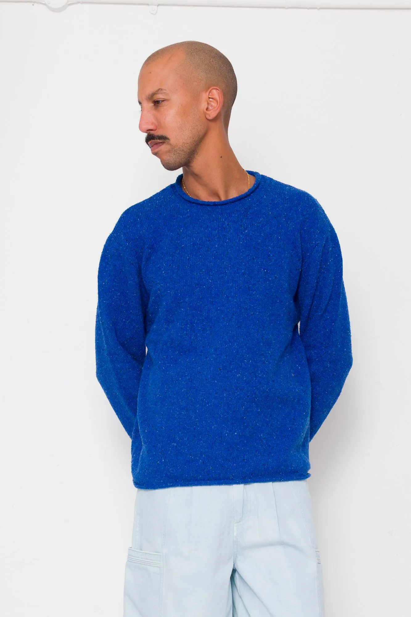 Slouch Crew - Bright Blue sold by Folk product image thumbnail 3