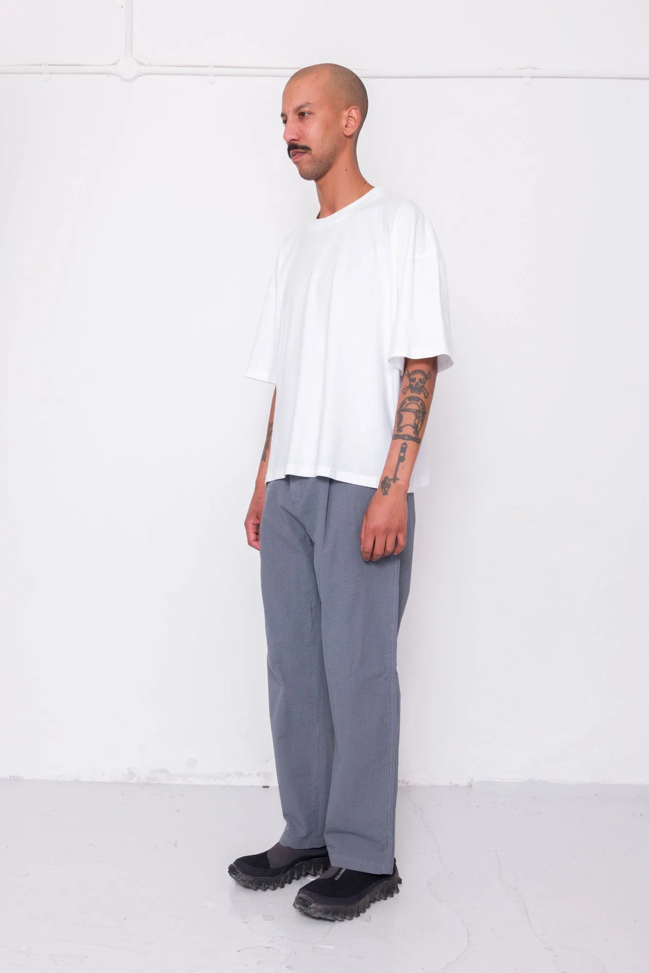 Oversized T-Shirt - White Slub sold by Folk product image thumbnail 3