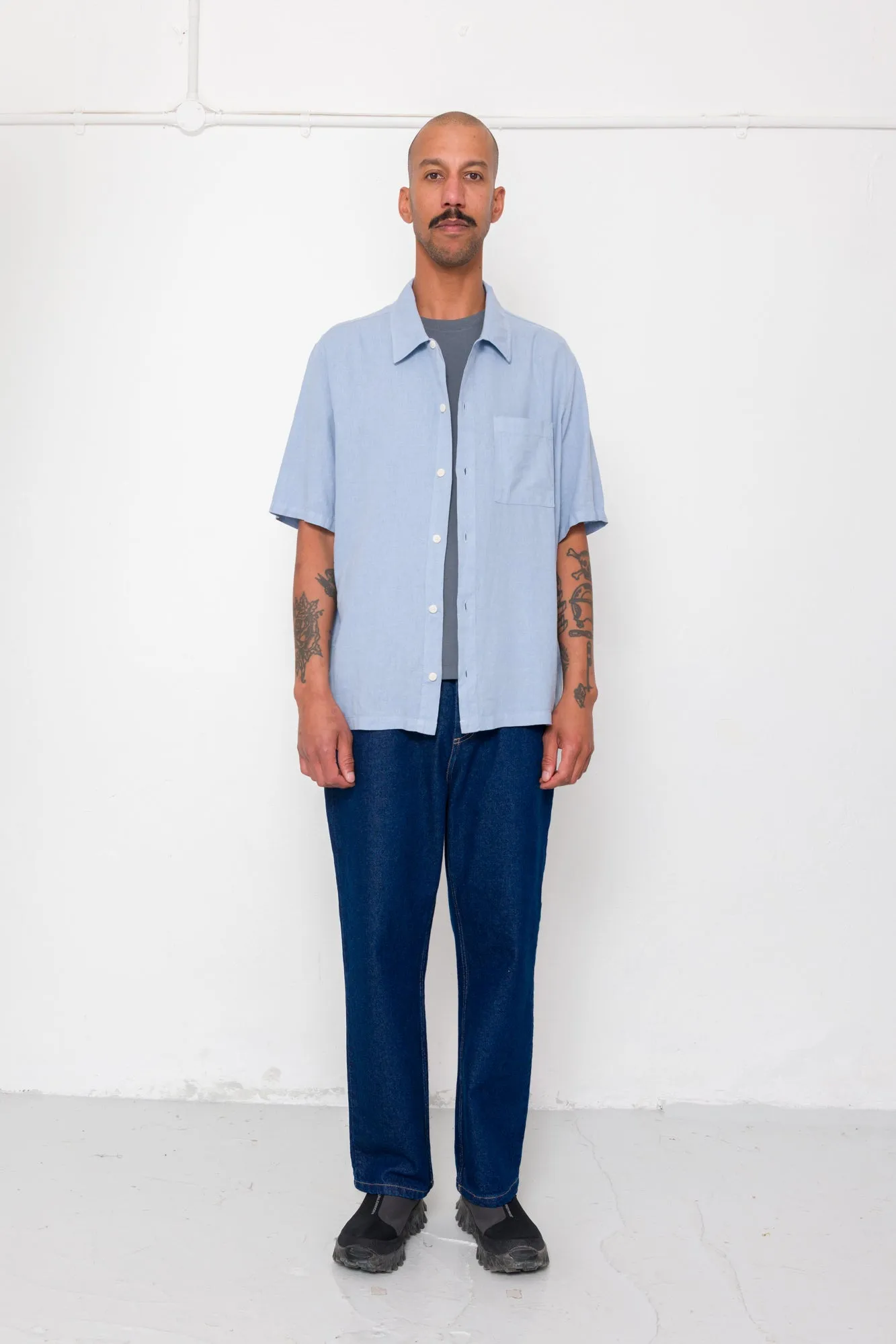 Gabe Shirt - Soft Blue sold by Folk product image thumbnail 2
