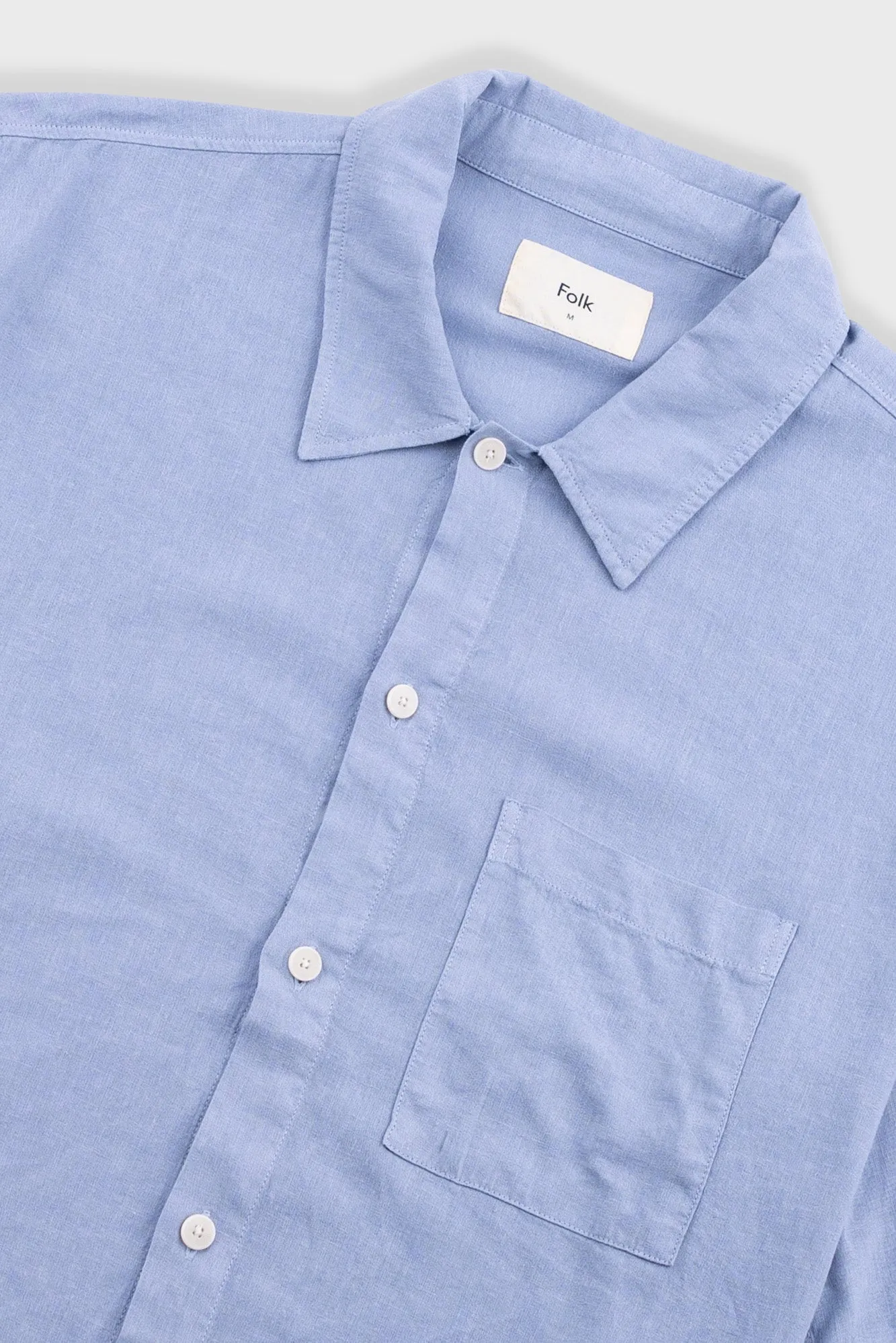 Gabe Shirt - Soft Blue sold by Folk product image thumbnail 5