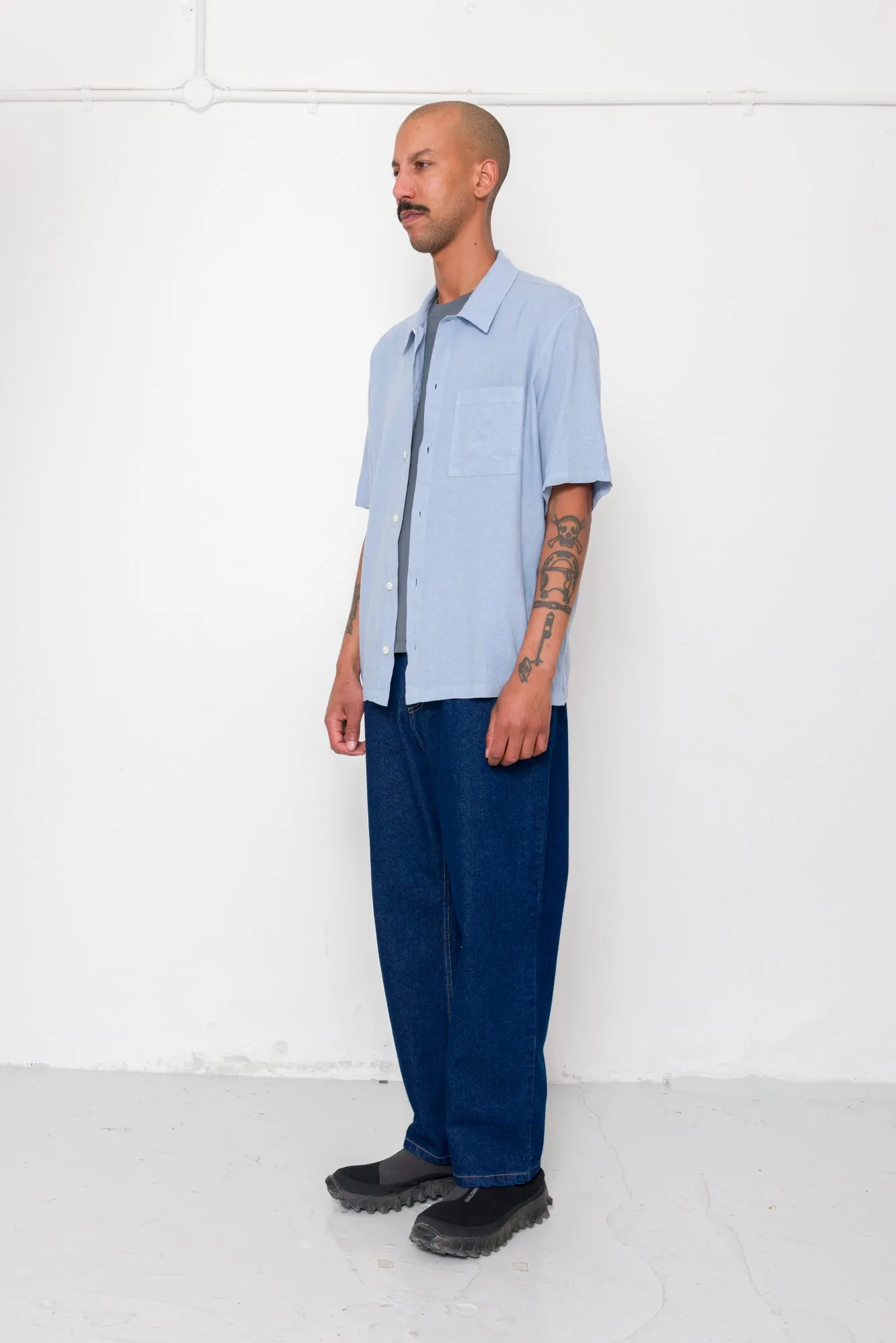 Gabe Shirt - Soft Blue sold by Folk product image thumbnail 3