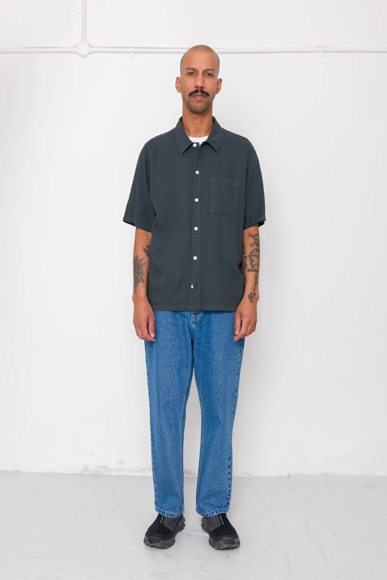 Gabe Shirt - Soft Black sold by Folk product image thumbnail 4