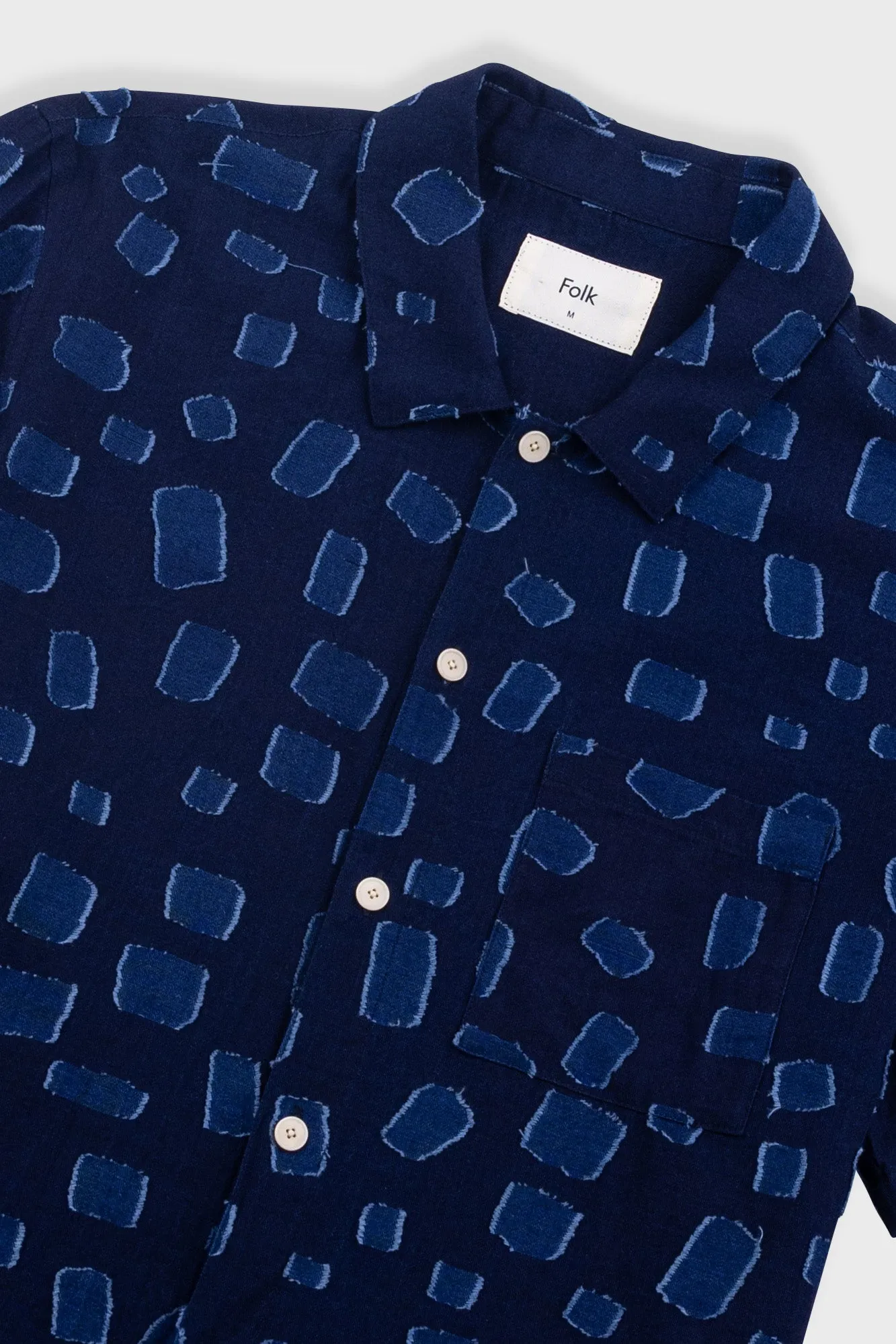 Gabe Shirt - Indigo Irregular Dot sold by Folk product image thumbnail 5
