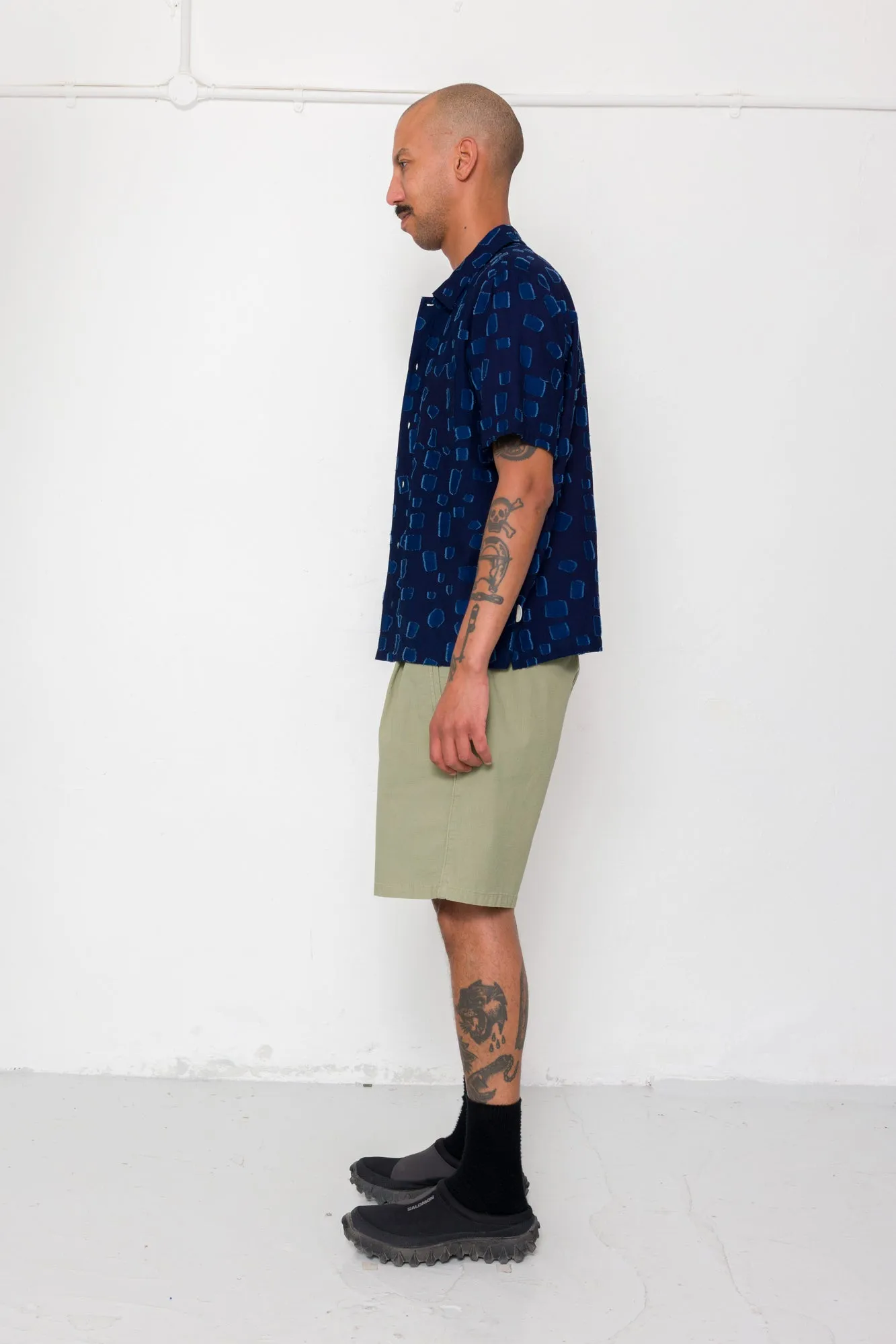 Gabe Shirt - Indigo Irregular Dot sold by Folk product image thumbnail 4