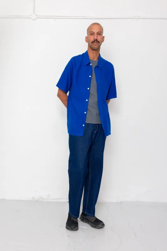 Gabe Shirt - Bright Blue sold by Folk