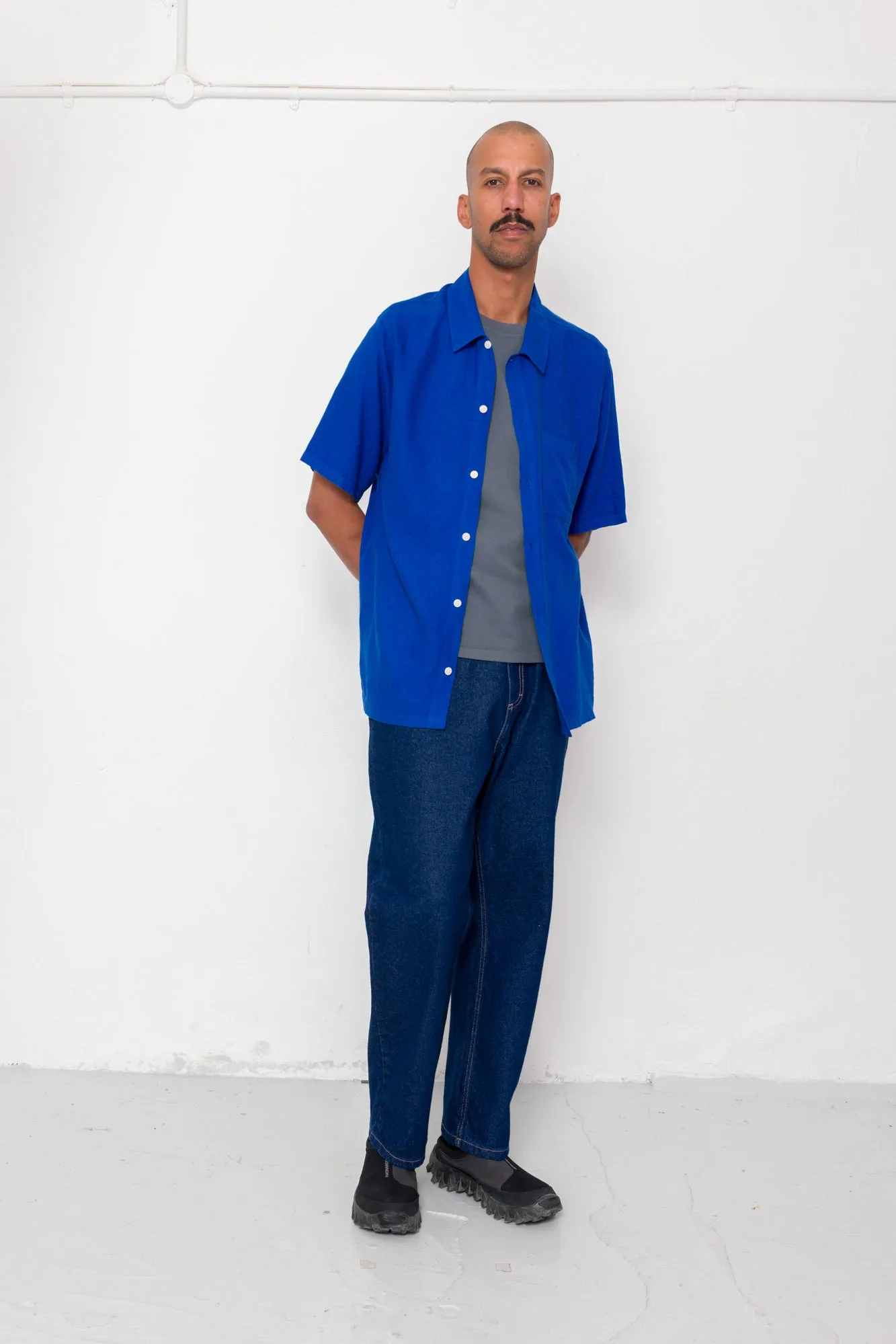 Gabe Shirt - Bright Blue sold by Folk