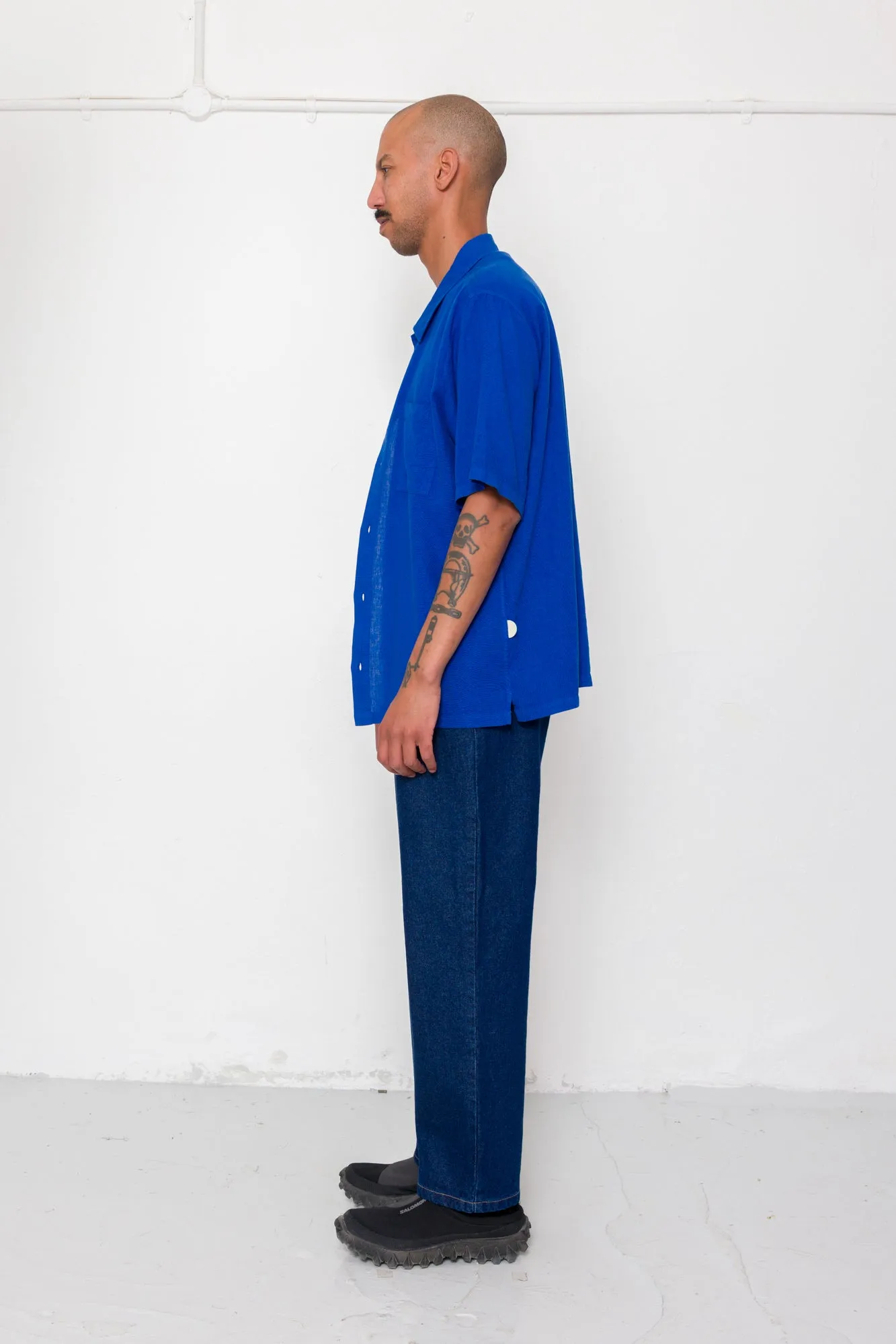 Gabe Shirt - Bright Blue sold by Folk product image thumbnail 4