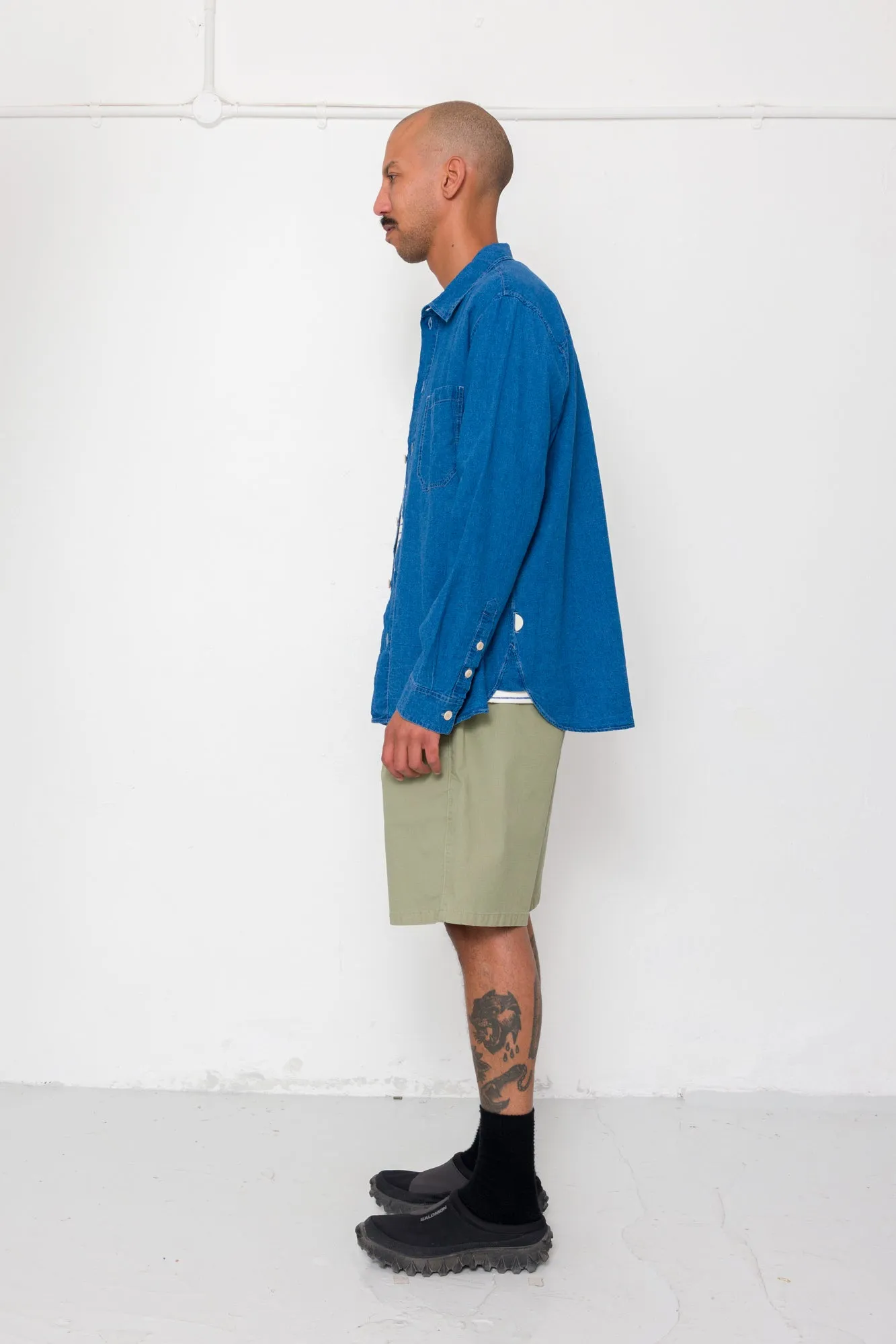 Easy Fit Shirt - Indigo Linen sold by Folk product image thumbnail 4