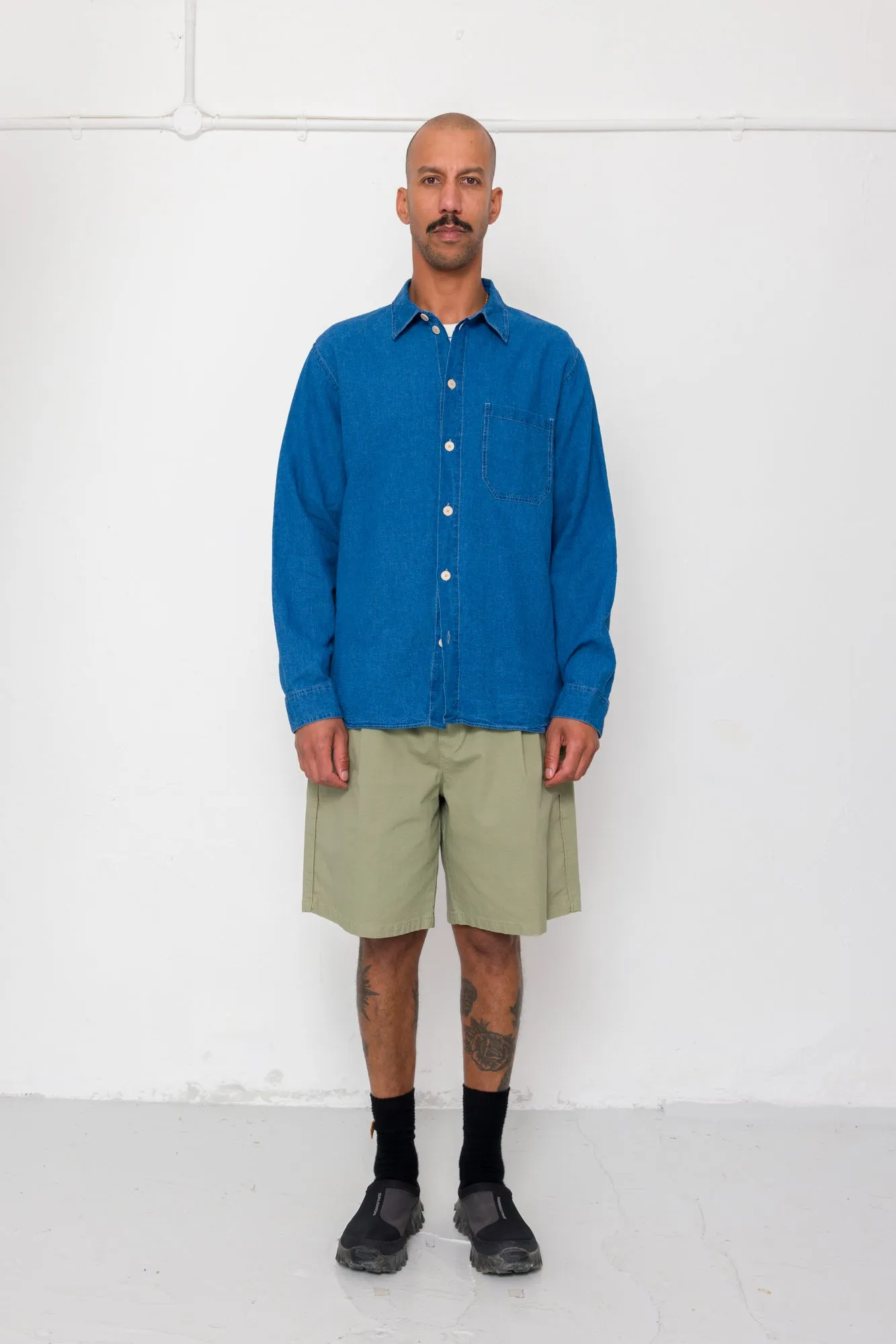 Easy Fit Shirt - Indigo Linen sold by Folk product image thumbnail 2