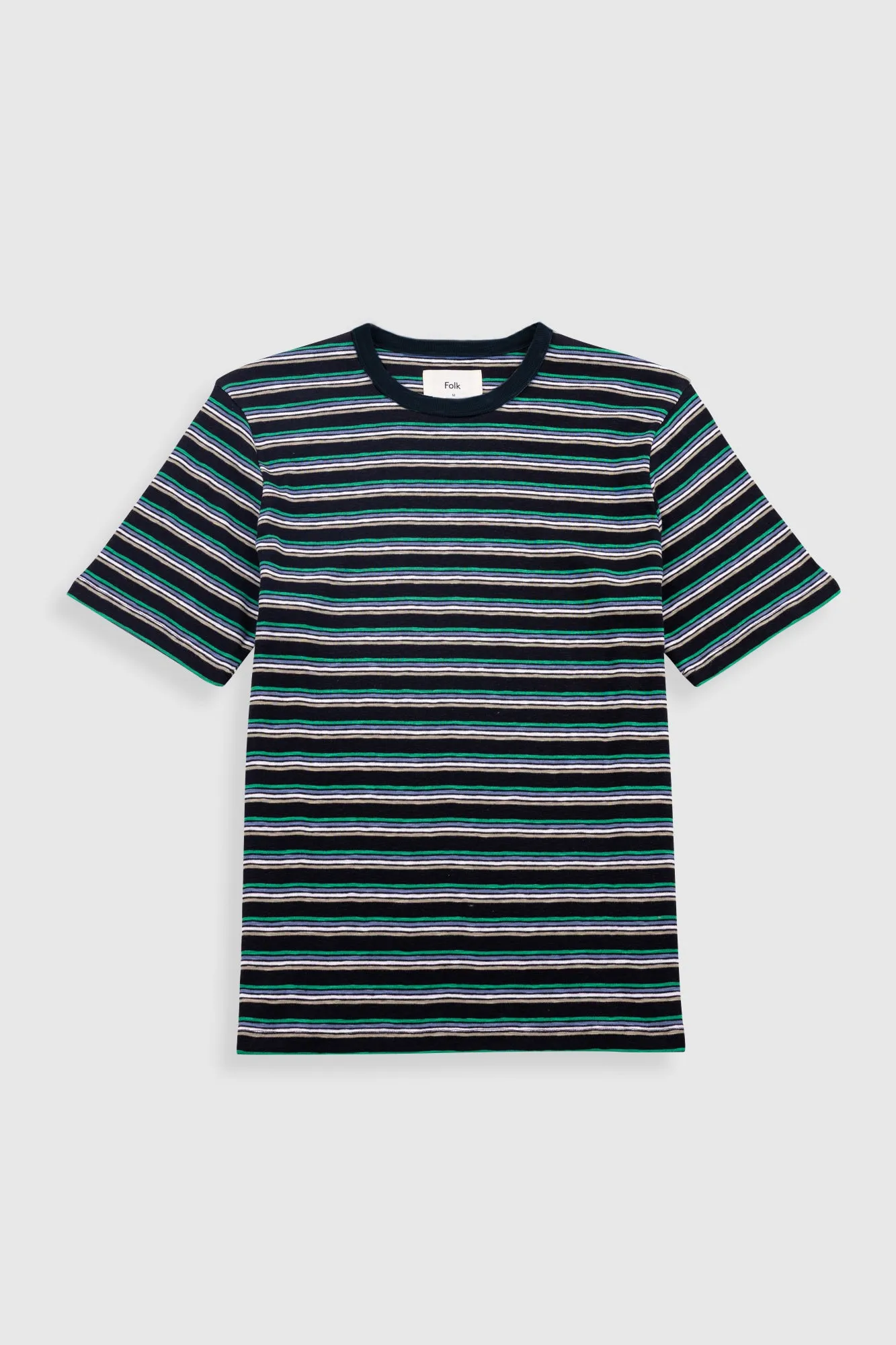 Multistripe T-Shirt - Black / Green Mix sold by Folk product image thumbnail 2