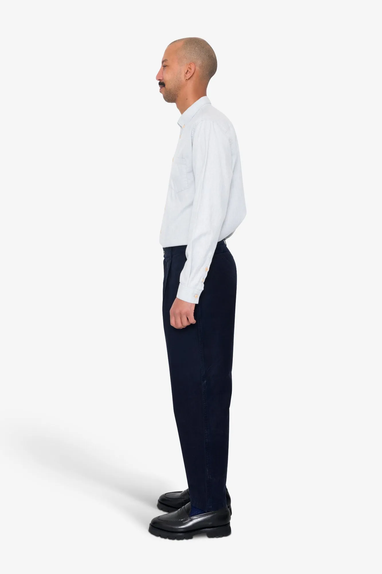 Wide Fit Trouser - Ink sold by Folk product image thumbnail 3