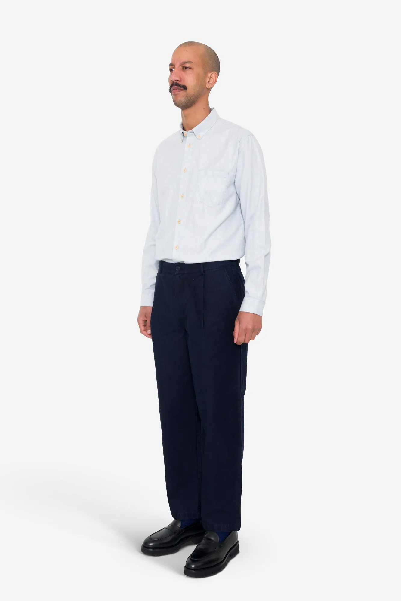 Wide Fit Trouser - Ink sold by Folk product image thumbnail 2