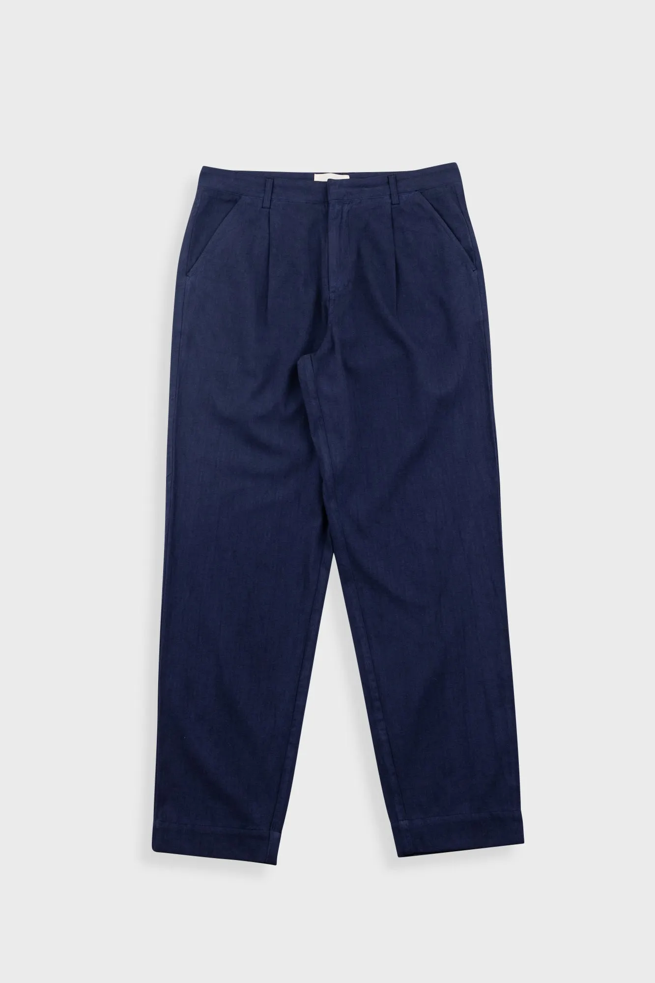 Assembly Suit Trouser - Navy Herringbone sold by Folk