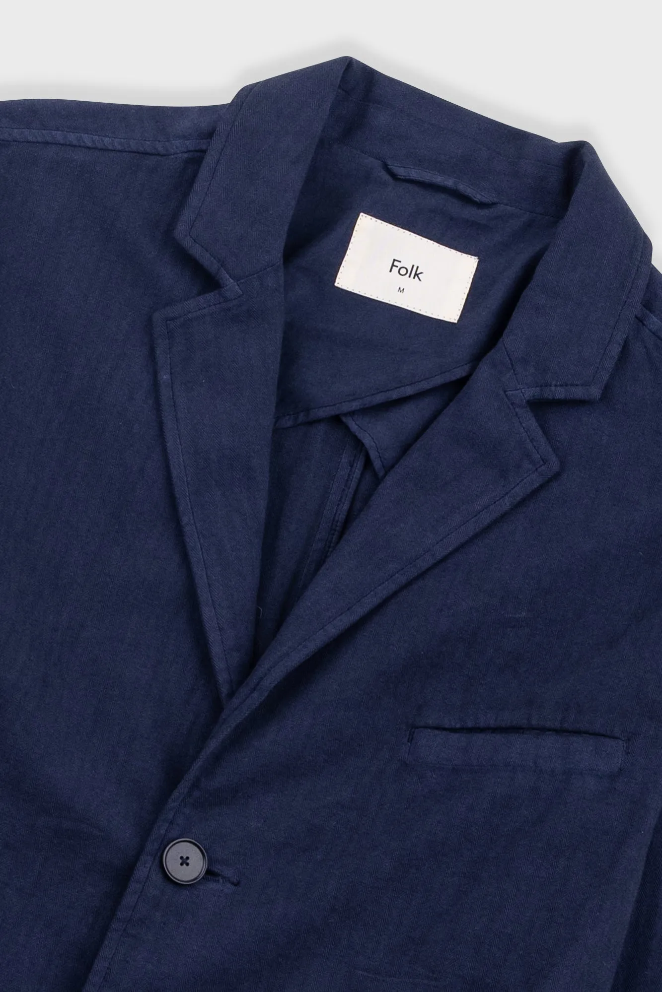 Assembly Blazer - Navy Herringbone sold by Folk product image thumbnail 5