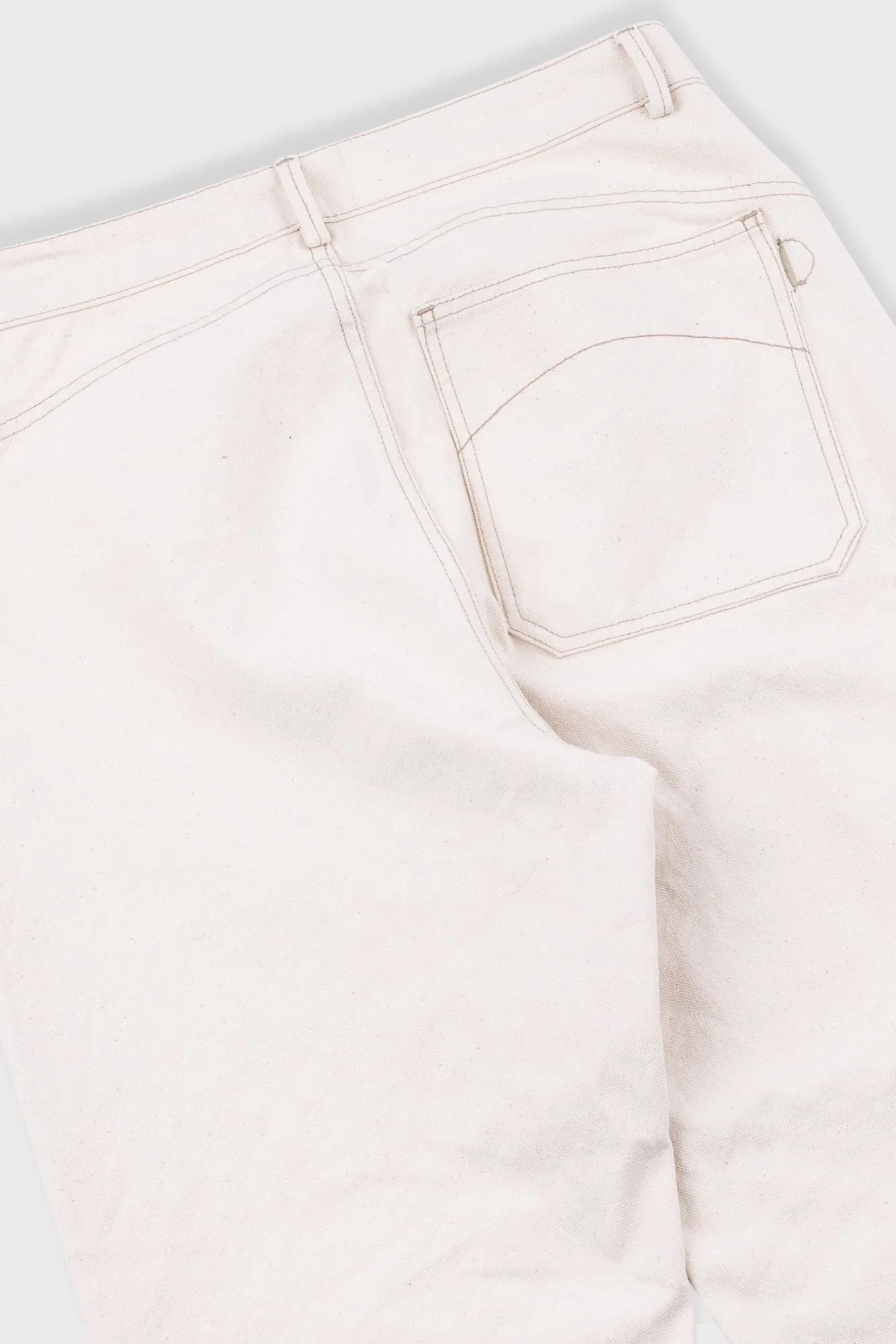 Barrel Leg Jean - Ecru Canvas sold by Folk product image thumbnail 3