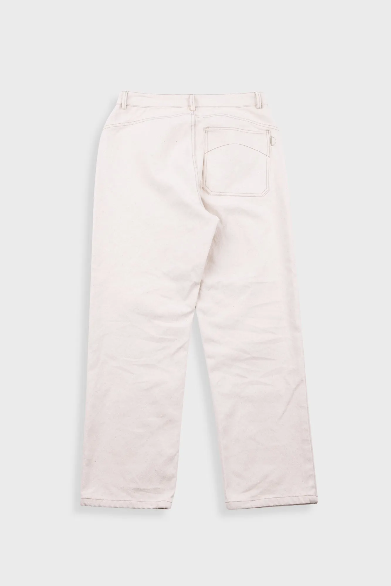 Barrel Leg Jean - Ecru Canvas sold by Folk product image thumbnail 4