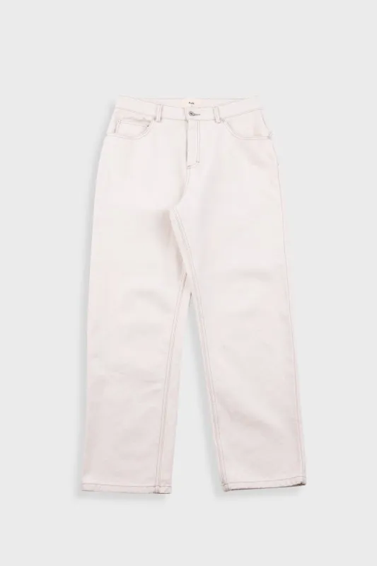 Barrel Leg Jean - Ecru Canvas made by Folk