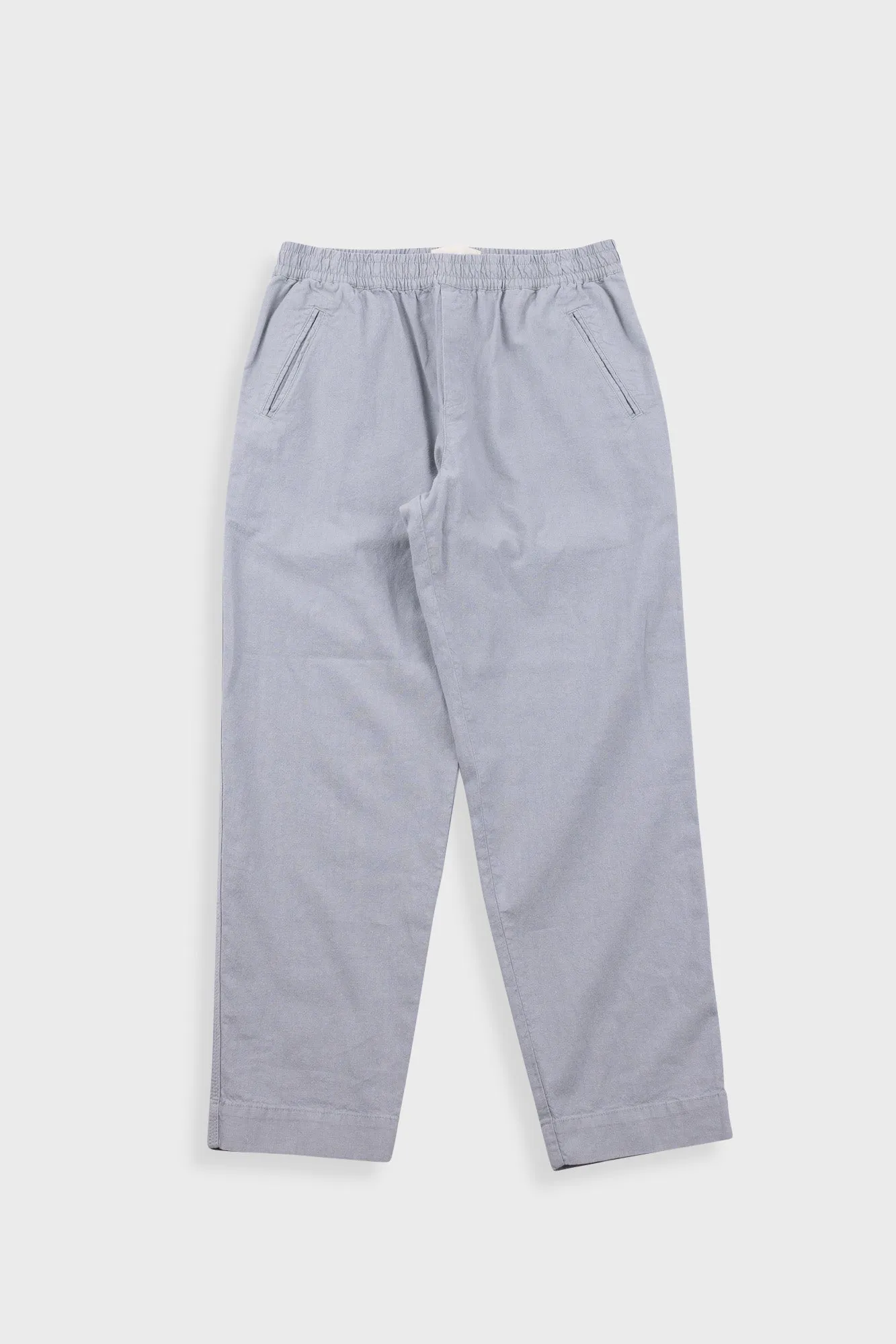 Drawcord Assembly Pant - Silver Grey Cotton Linen sold by Folk