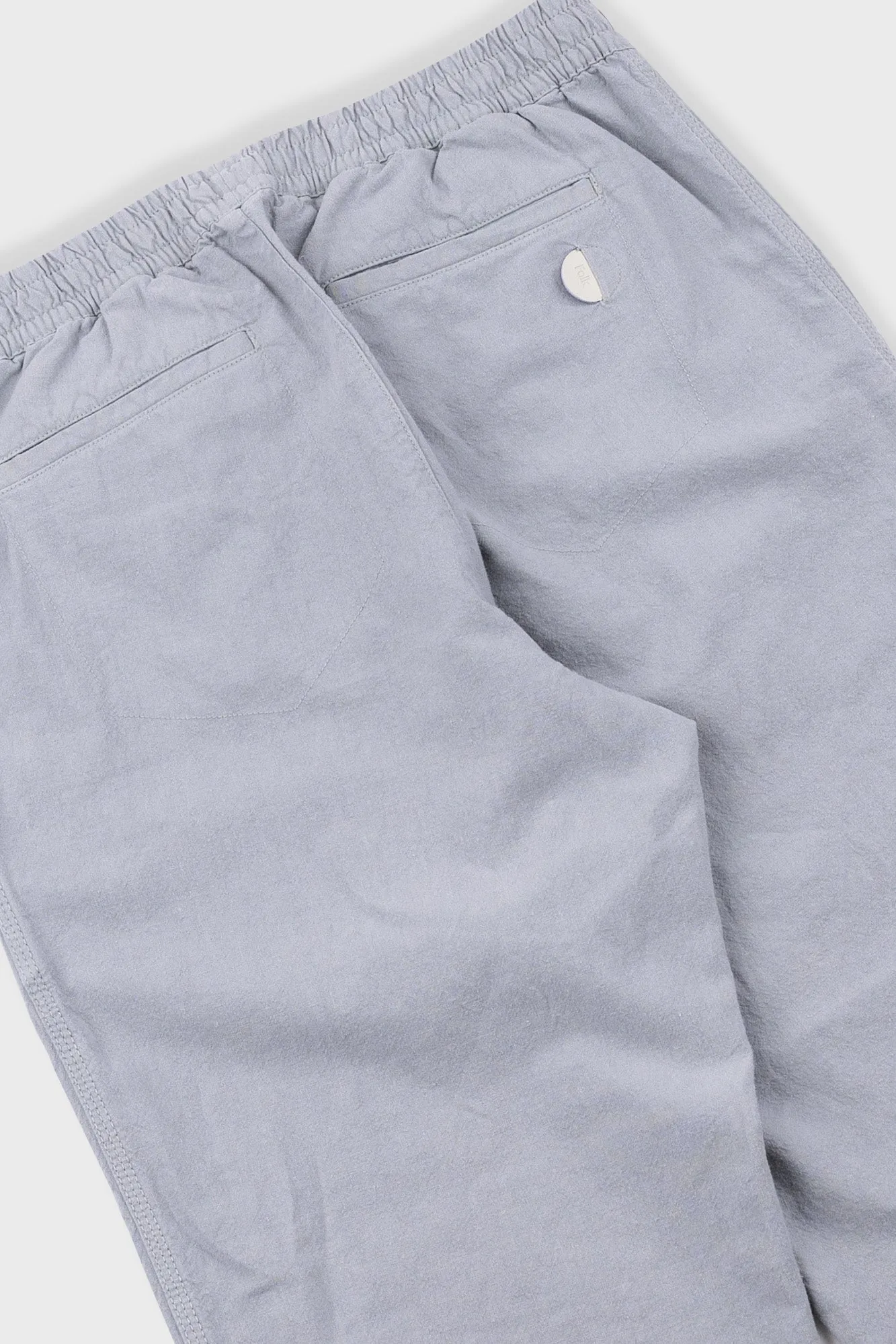 Drawcord Assembly Pant - Silver Grey Cotton Linen sold by Folk product image thumbnail 4