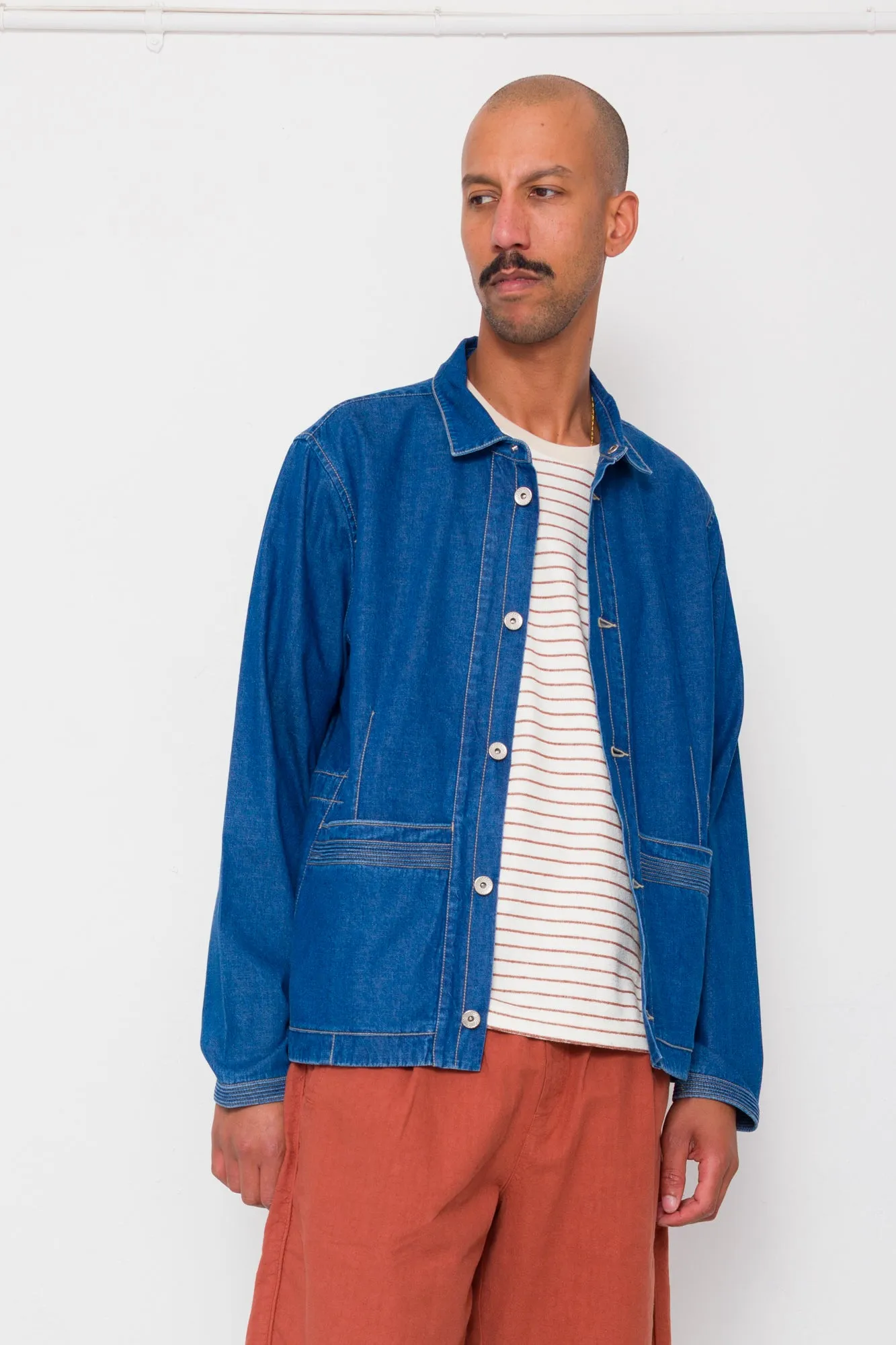 Anniversary Jacket - Indigo Denim sold by Folk