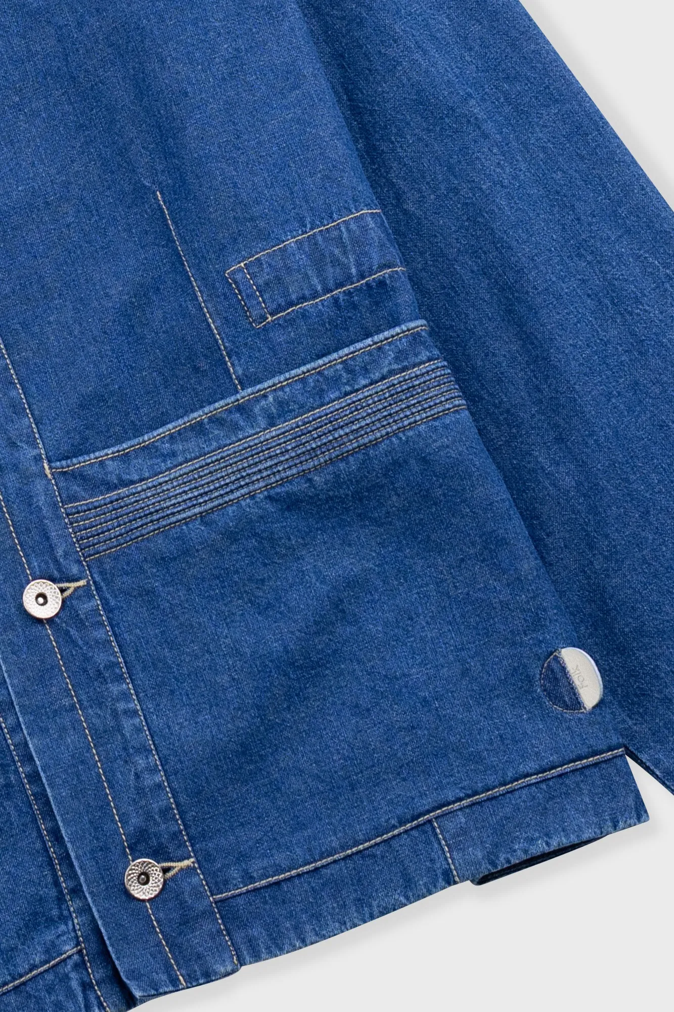 Anniversary Jacket - Indigo Denim sold by Folk product image thumbnail 5