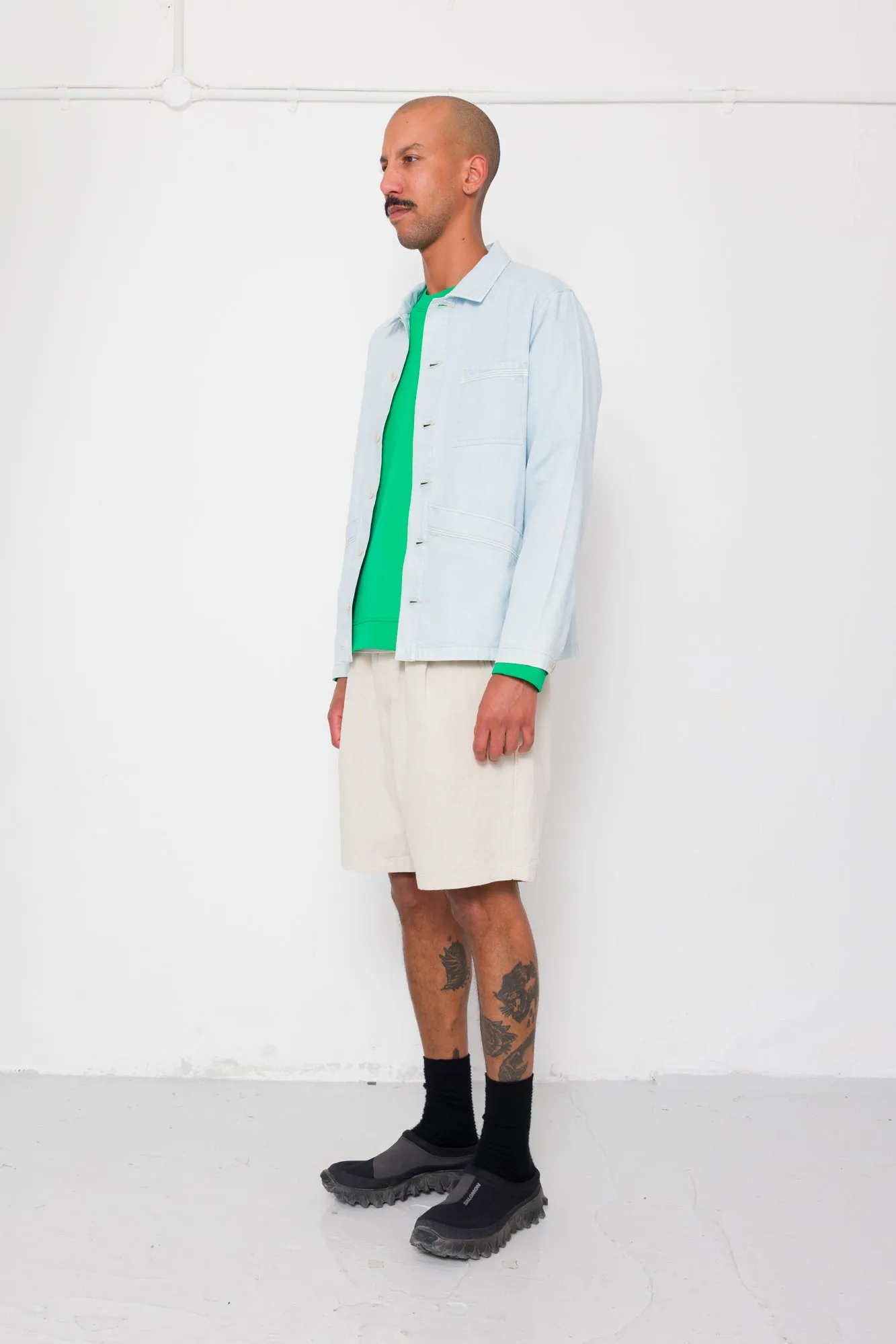 Meyer Shirt Jacket - Light Denim sold by Folk product image thumbnail 5