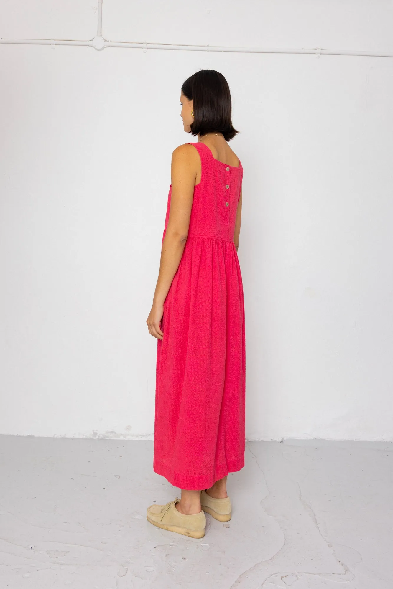 Midi Day Dress - Rose Red sold by Folk product image thumbnail 5