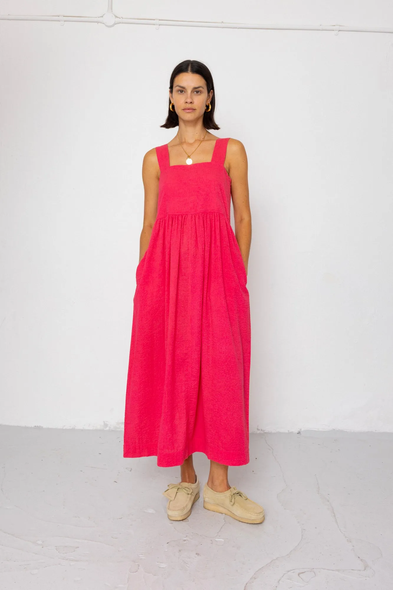 Midi Day Dress - Rose Red sold by Folk product image thumbnail 3